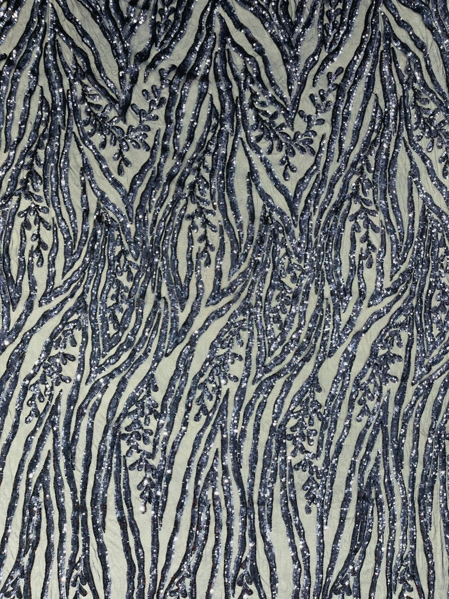 Vine/Root Sequin 4 Way Stretch Fabric 54” Wide| New Creations Fabric & Foam Inc. - New Creations Fabric & Foam Inc