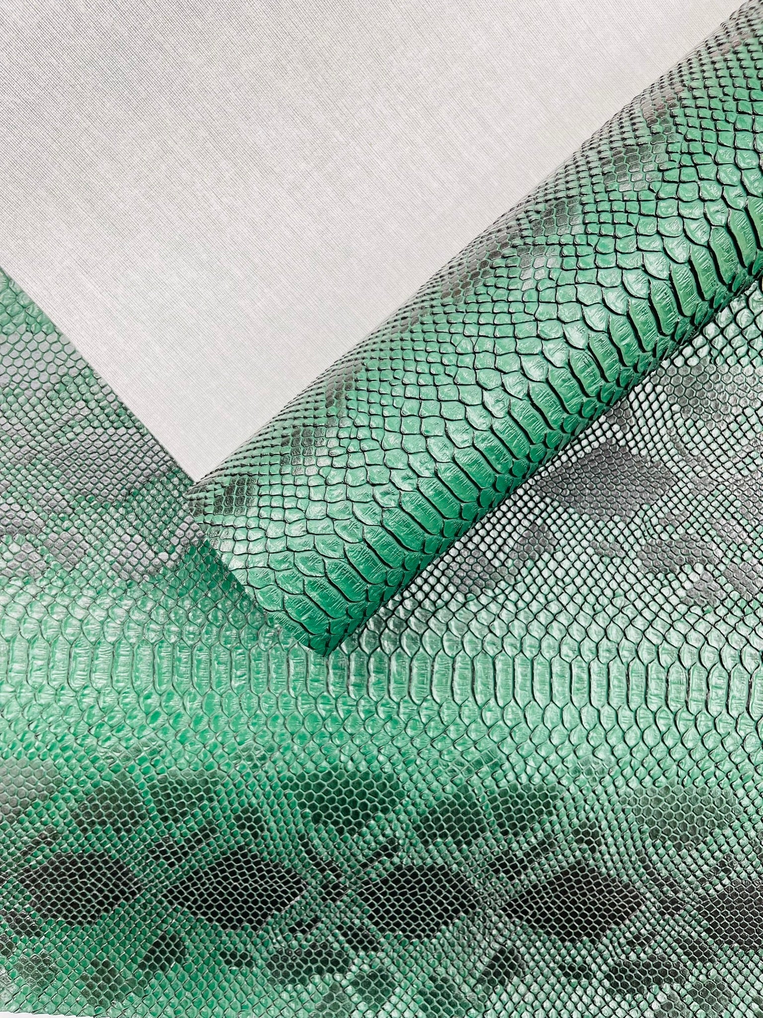 Viper Snake Skin Texture Faux Leather Fabric| 54" Wide| Upholstery| Sold By The Yard - New Creations Fabric & Foam Inc