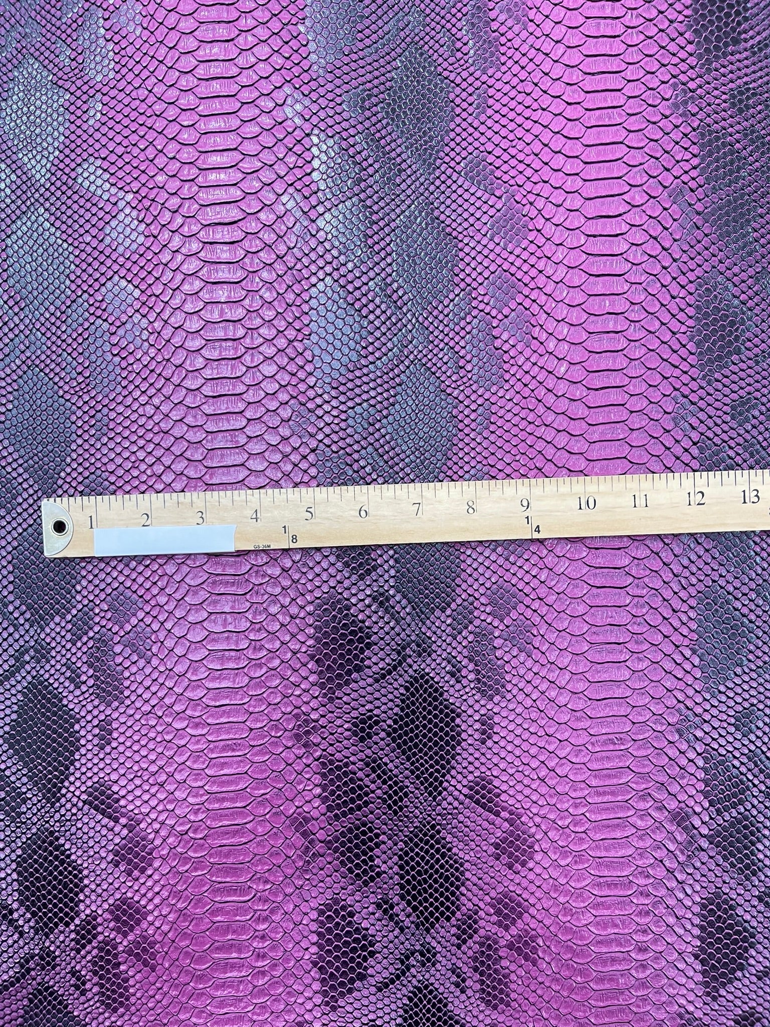 Viper Snake Skin Texture Faux Leather Fabric| 54" Wide| Upholstery| Sold By The Yard - New Creations Fabric & Foam Inc