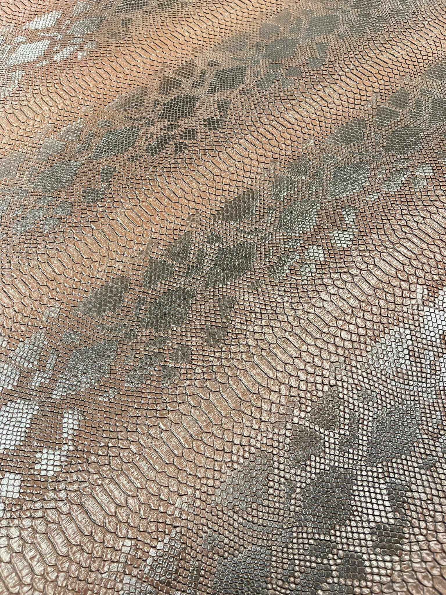 Viper Snake Skin Texture Faux Leather Fabric| 54" Wide| Upholstery| Sold By The Yard - New Creations Fabric & Foam Inc
