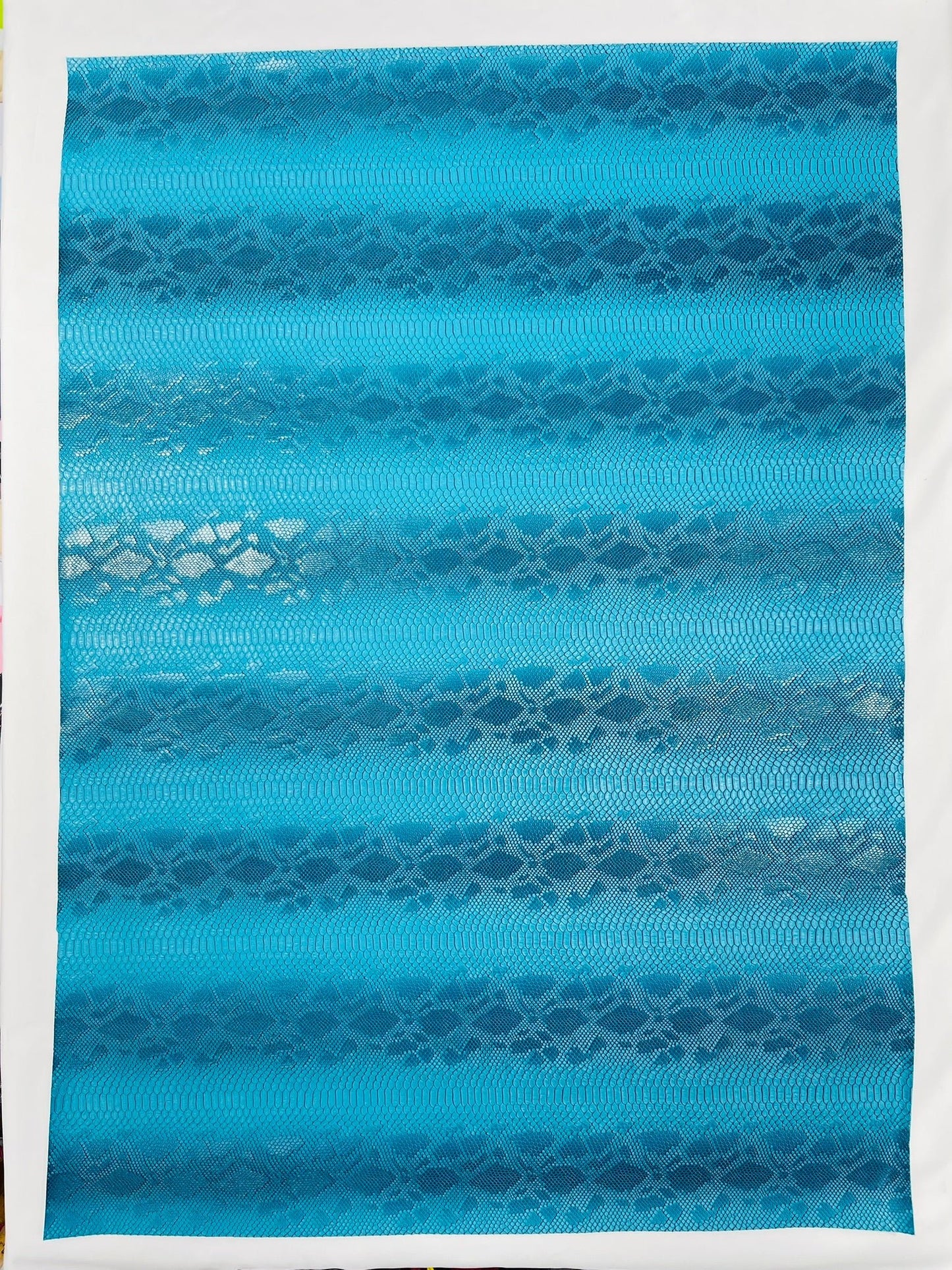 Viper Snake Skin Texture Faux Leather Fabric| 54" Wide| Upholstery| Sold By The Yard - New Creations Fabric & Foam Inc