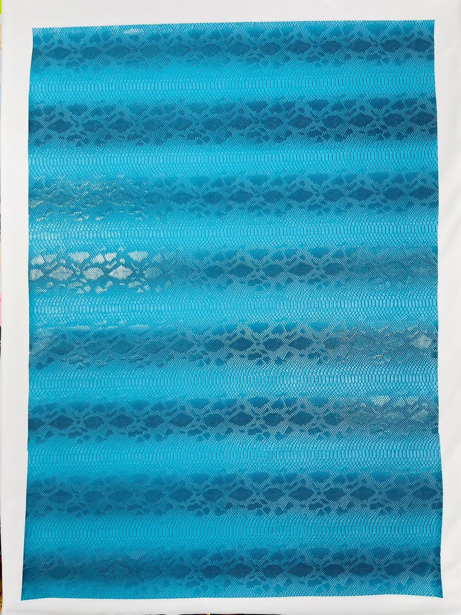 Viper Snake Skin Texture Faux Leather Fabric| 54" Wide| Upholstery| Sold By The Yard - New Creations Fabric & Foam Inc