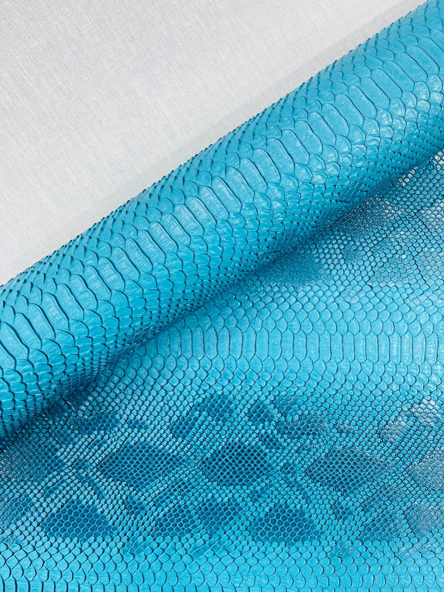 Viper Snake Skin Texture Faux Leather Fabric| 54" Wide| Upholstery| Sold By The Yard - New Creations Fabric & Foam Inc