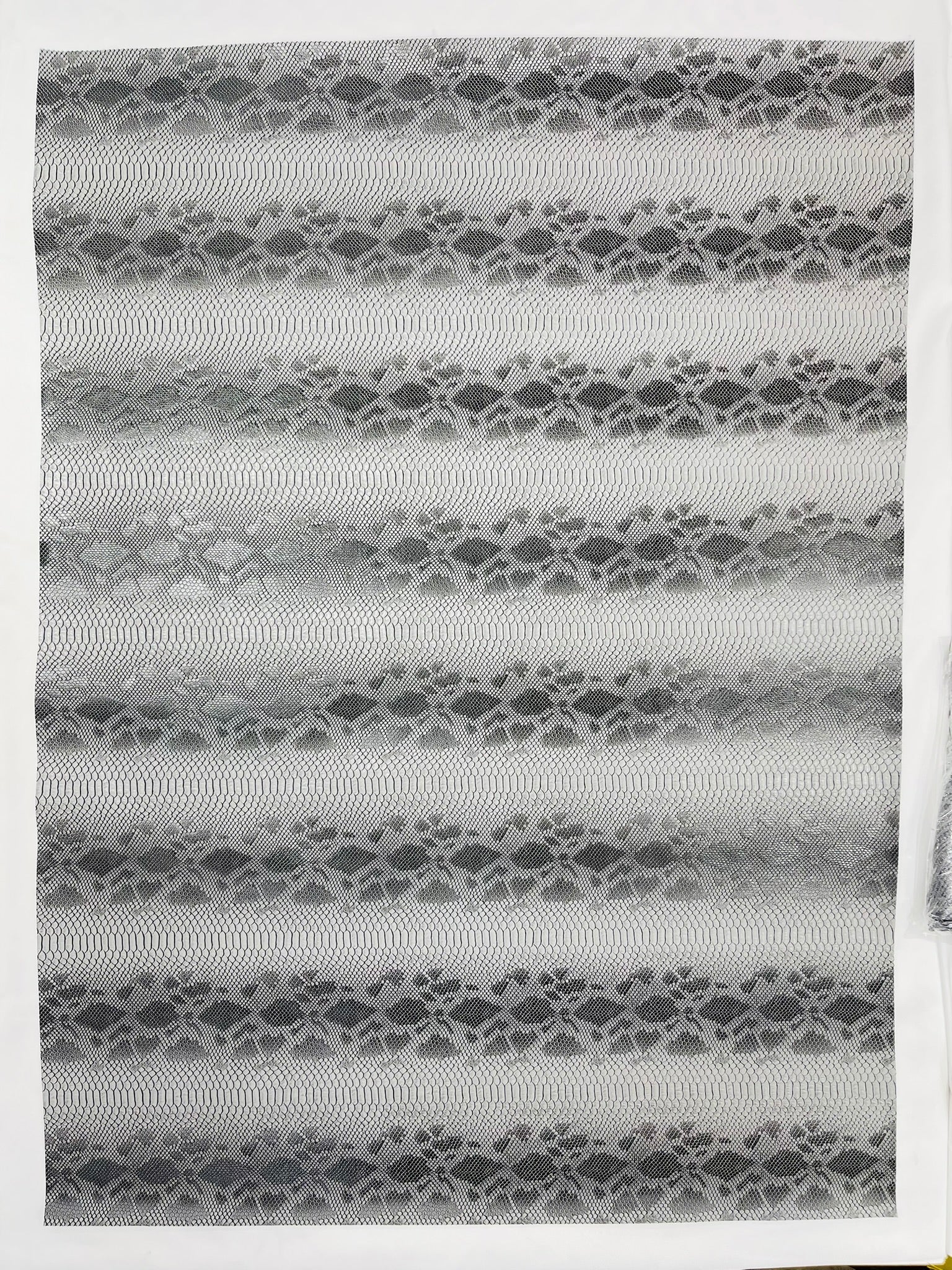 Viper Snake Skin Texture Faux Leather Fabric| 54" Wide| Upholstery| Sold By The Yard - New Creations Fabric & Foam Inc