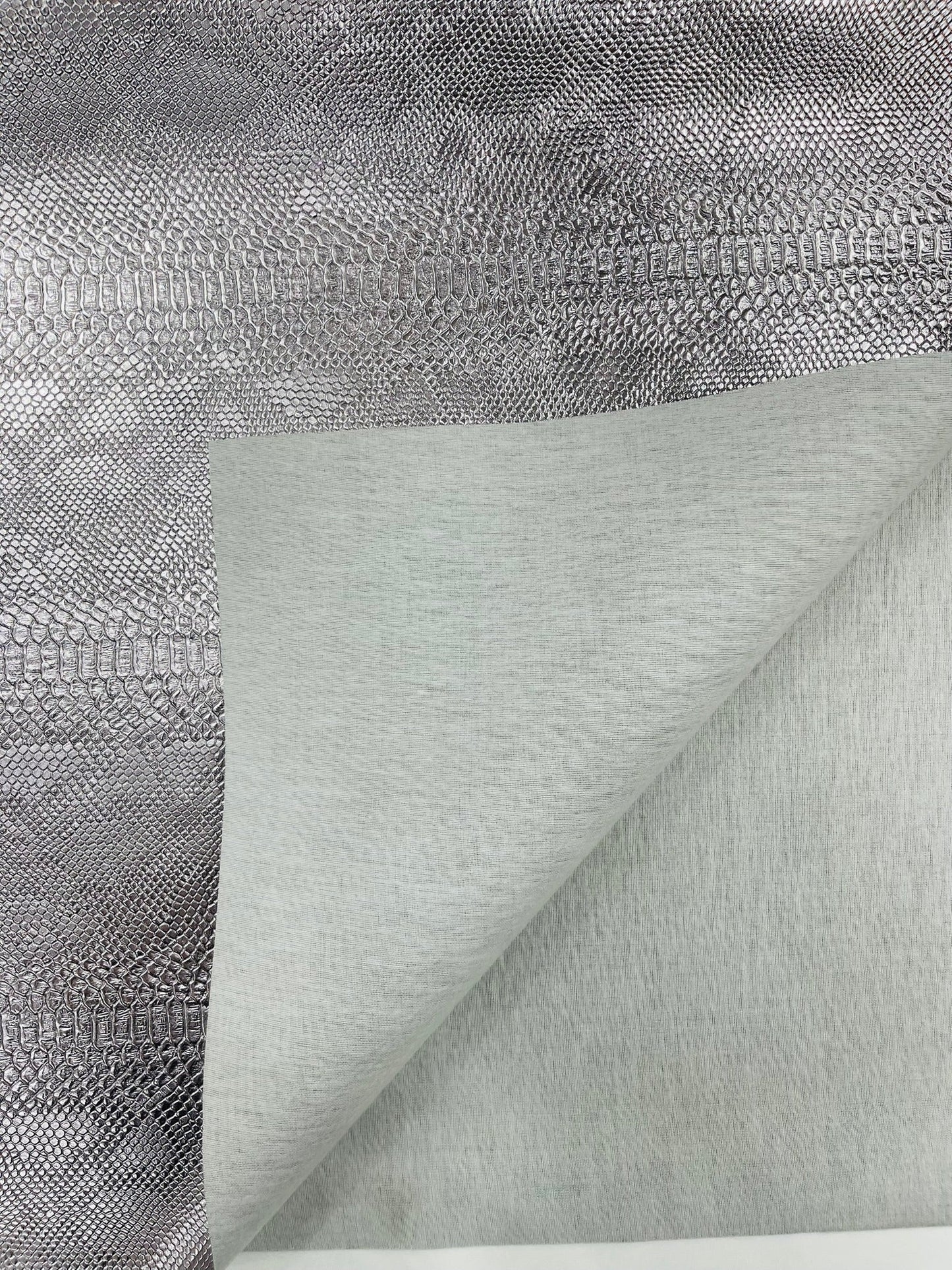 Viper Snake Skin Texture Faux Leather Fabric| 54" Wide| Upholstery| Sold By The Yard - New Creations Fabric & Foam Inc