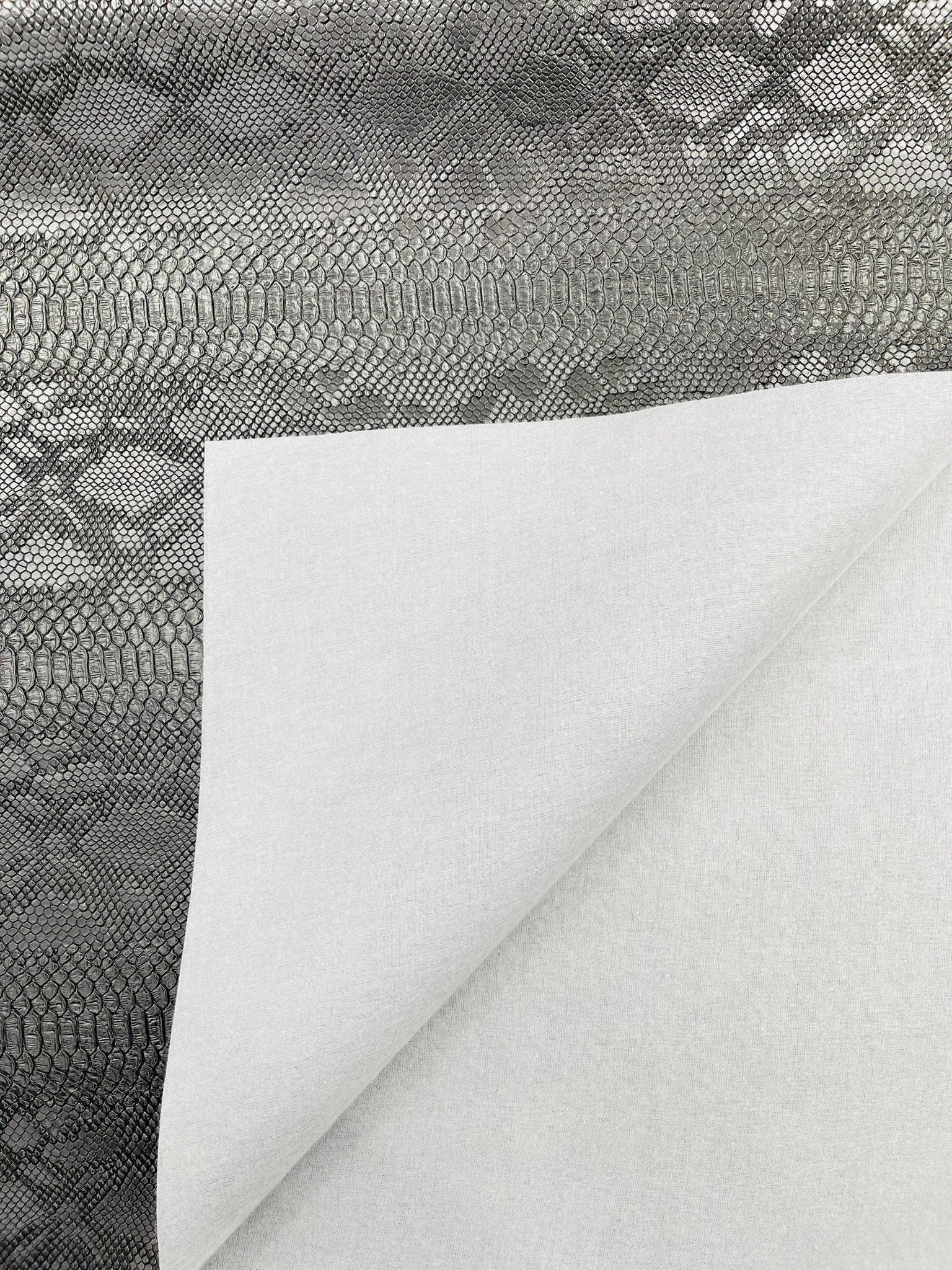Viper Snake Skin Texture Faux Leather Fabric| 54" Wide| Upholstery| Sold By The Yard - New Creations Fabric & Foam Inc