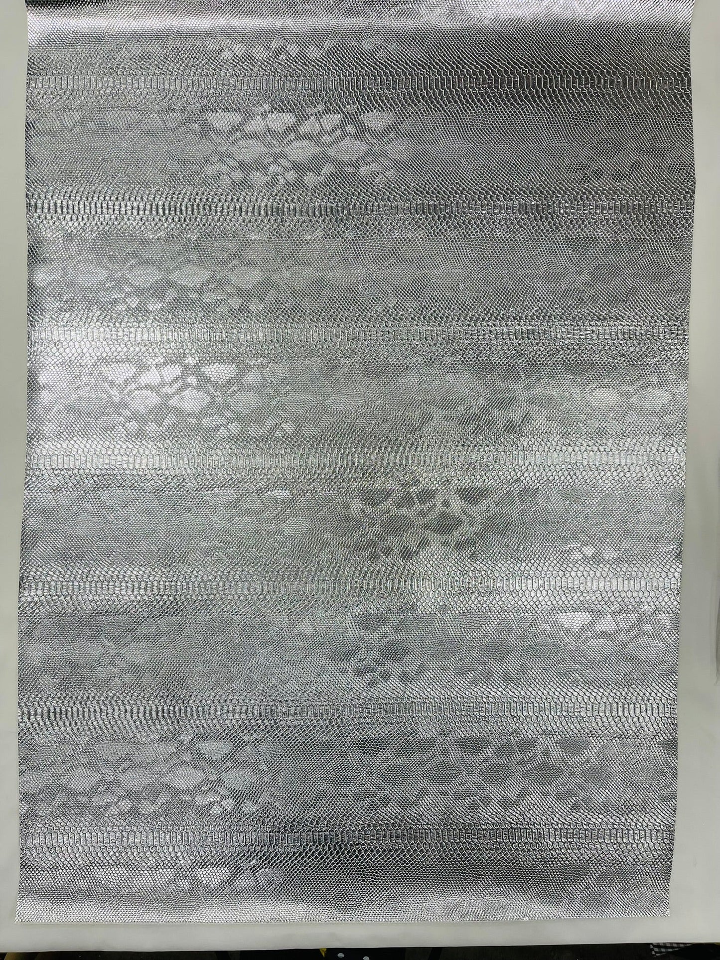Viper Snake Skin Texture Faux Leather Fabric| 54" Wide| Upholstery| Sold By The Yard - New Creations Fabric & Foam Inc