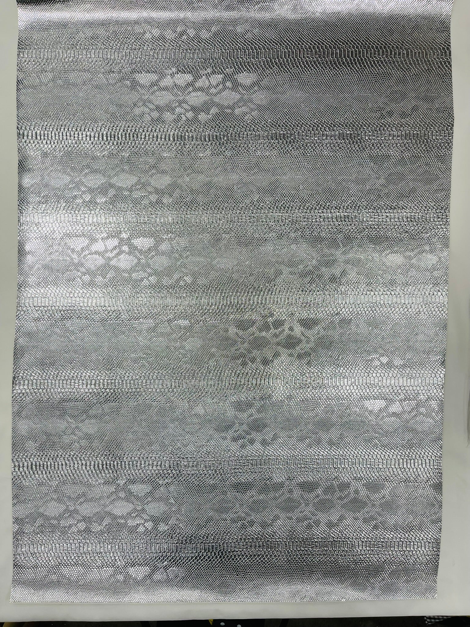 Viper Snake Skin Texture Faux Leather Fabric| 54" Wide| Upholstery| Sold By The Yard - New Creations Fabric & Foam Inc