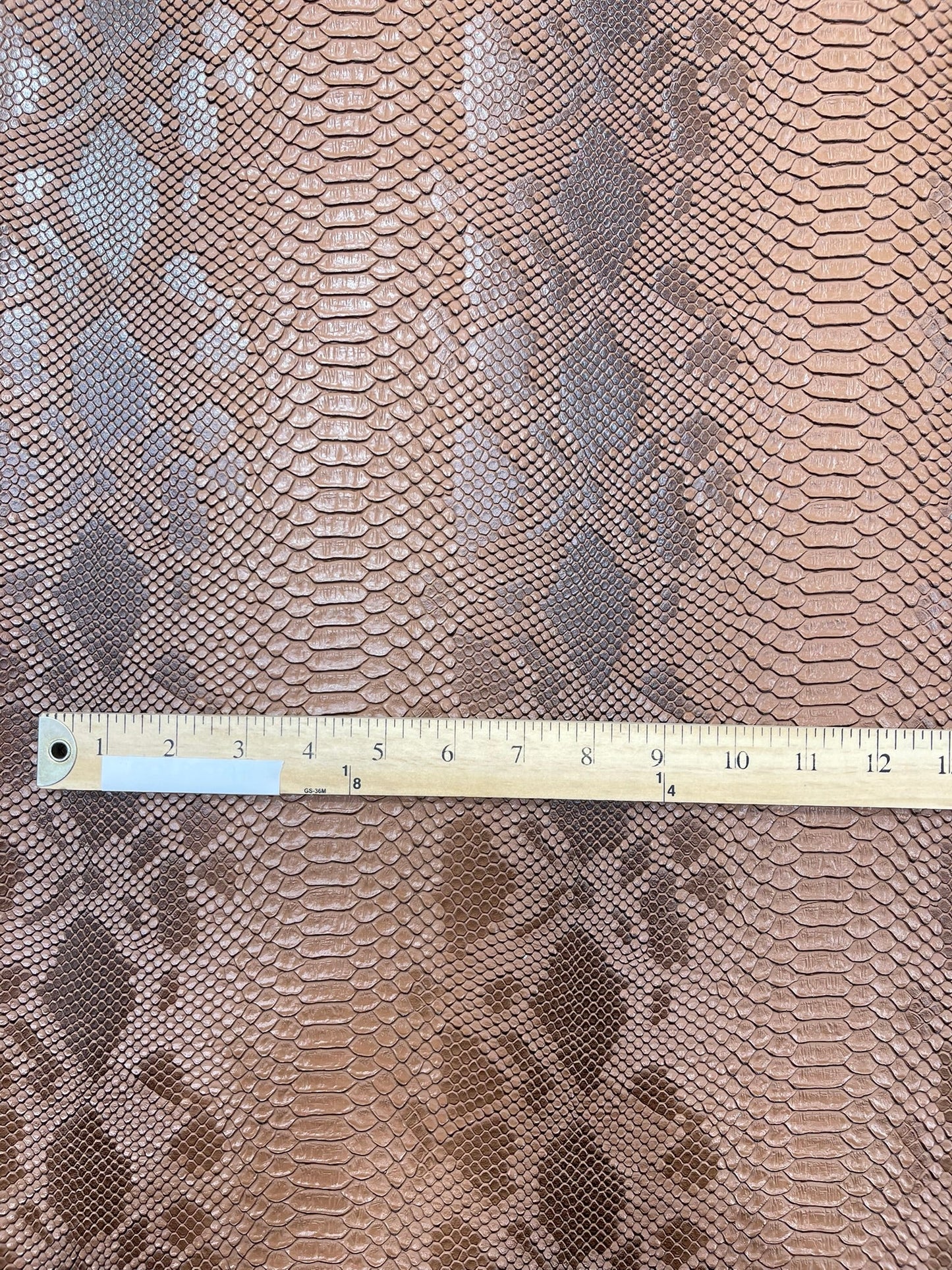 Viper Snake Skin Texture Faux Leather Fabric| 54" Wide| Upholstery| Sold By The Yard - New Creations Fabric & Foam Inc