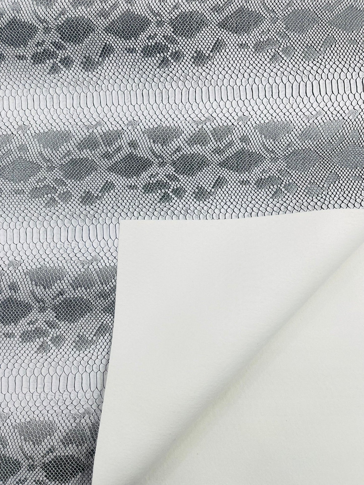 Viper Snake Skin Texture Faux Leather Fabric| 54" Wide| Upholstery| Sold By The Yard - New Creations Fabric & Foam Inc