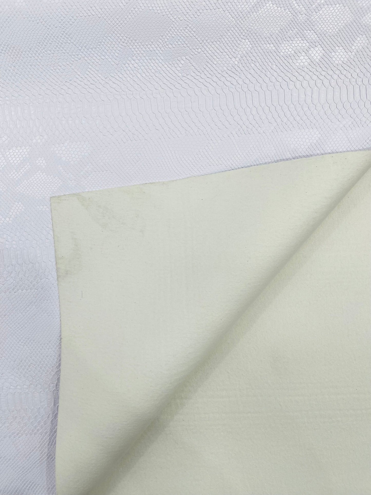Viper Snake Skin Texture Faux Leather Fabric| 54" Wide| Upholstery| Sold By The Yard - New Creations Fabric & Foam Inc