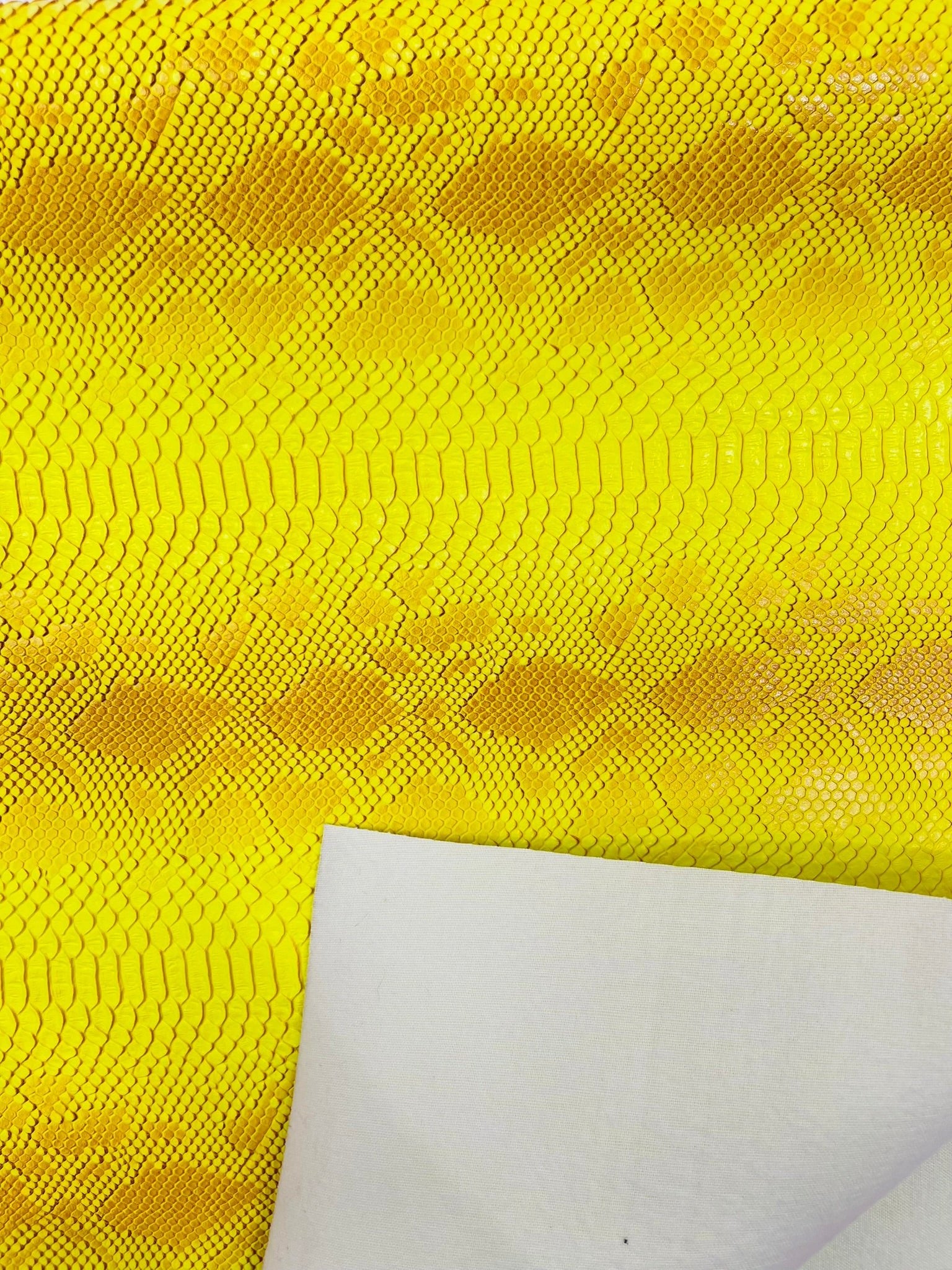Viper Snake Skin Texture Faux Leather Fabric| 54" Wide| Upholstery| Sold By The Yard - New Creations Fabric & Foam Inc
