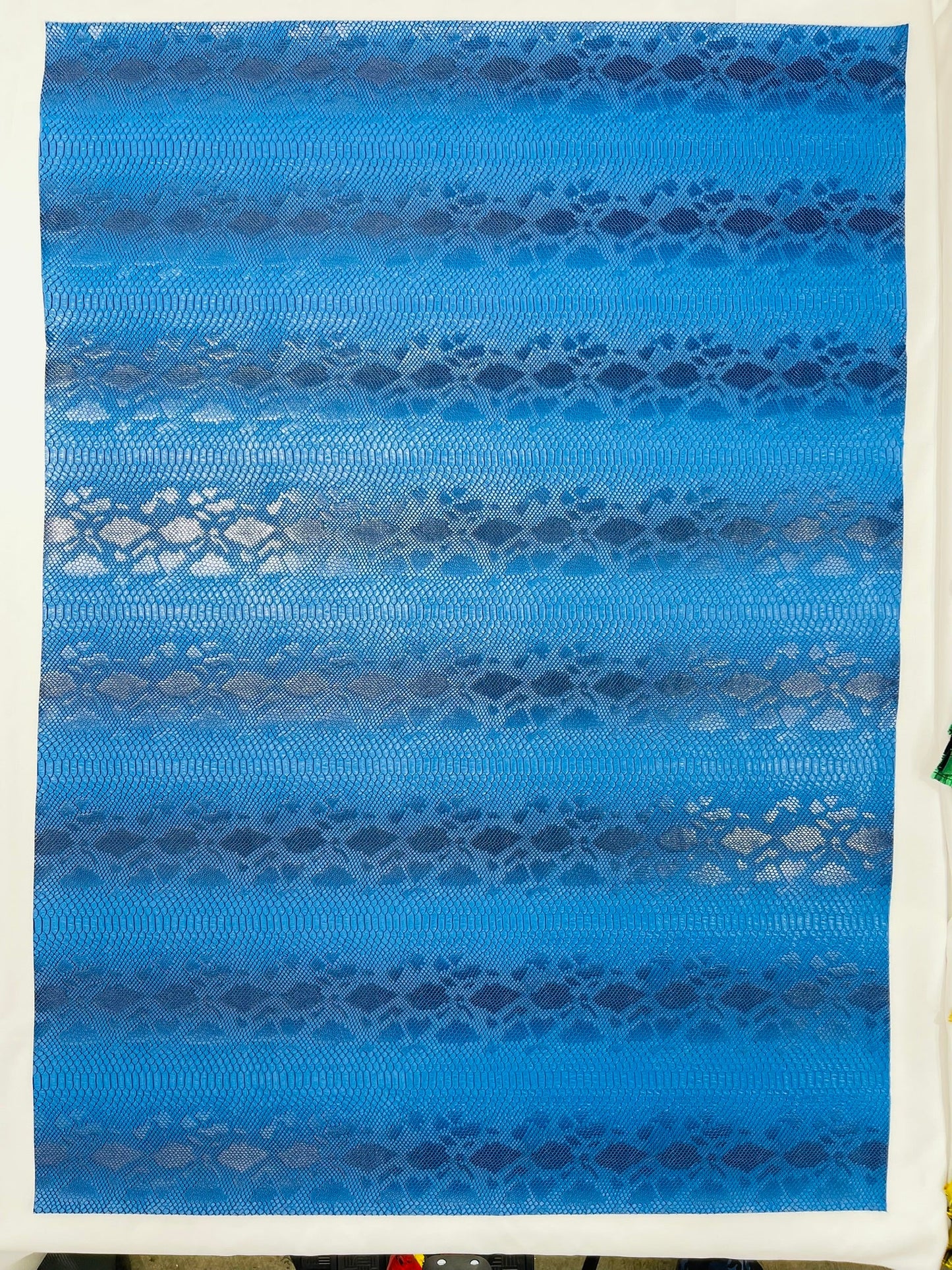 Viper Snake Skin Texture Faux Leather Fabric| 54" Wide| Upholstery| Sold By The Yard - New Creations Fabric & Foam Inc