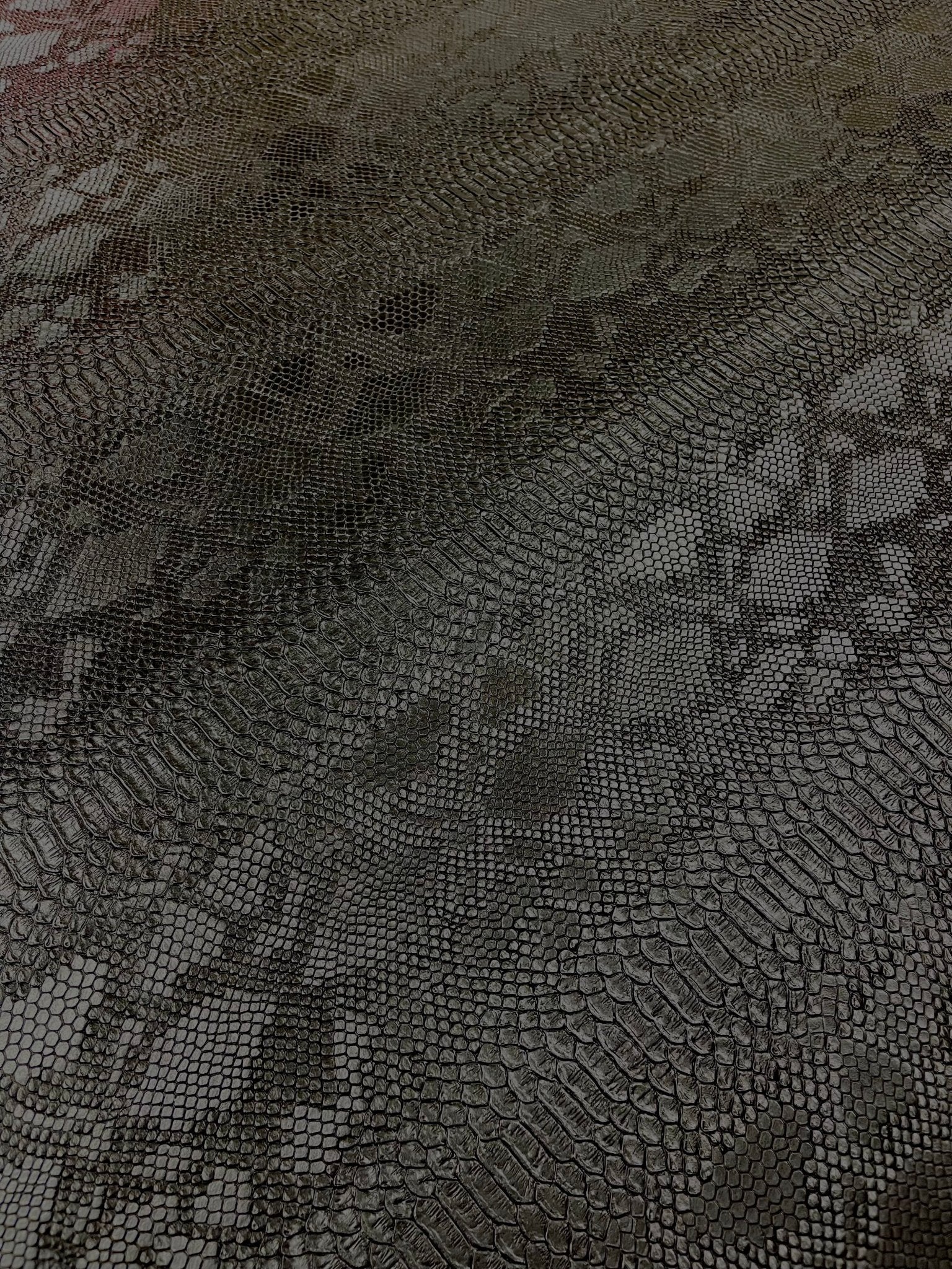 Viper Snake Skin Texture Faux Leather Fabric| 54" Wide| Upholstery| Sold By The Yard - New Creations Fabric & Foam Inc