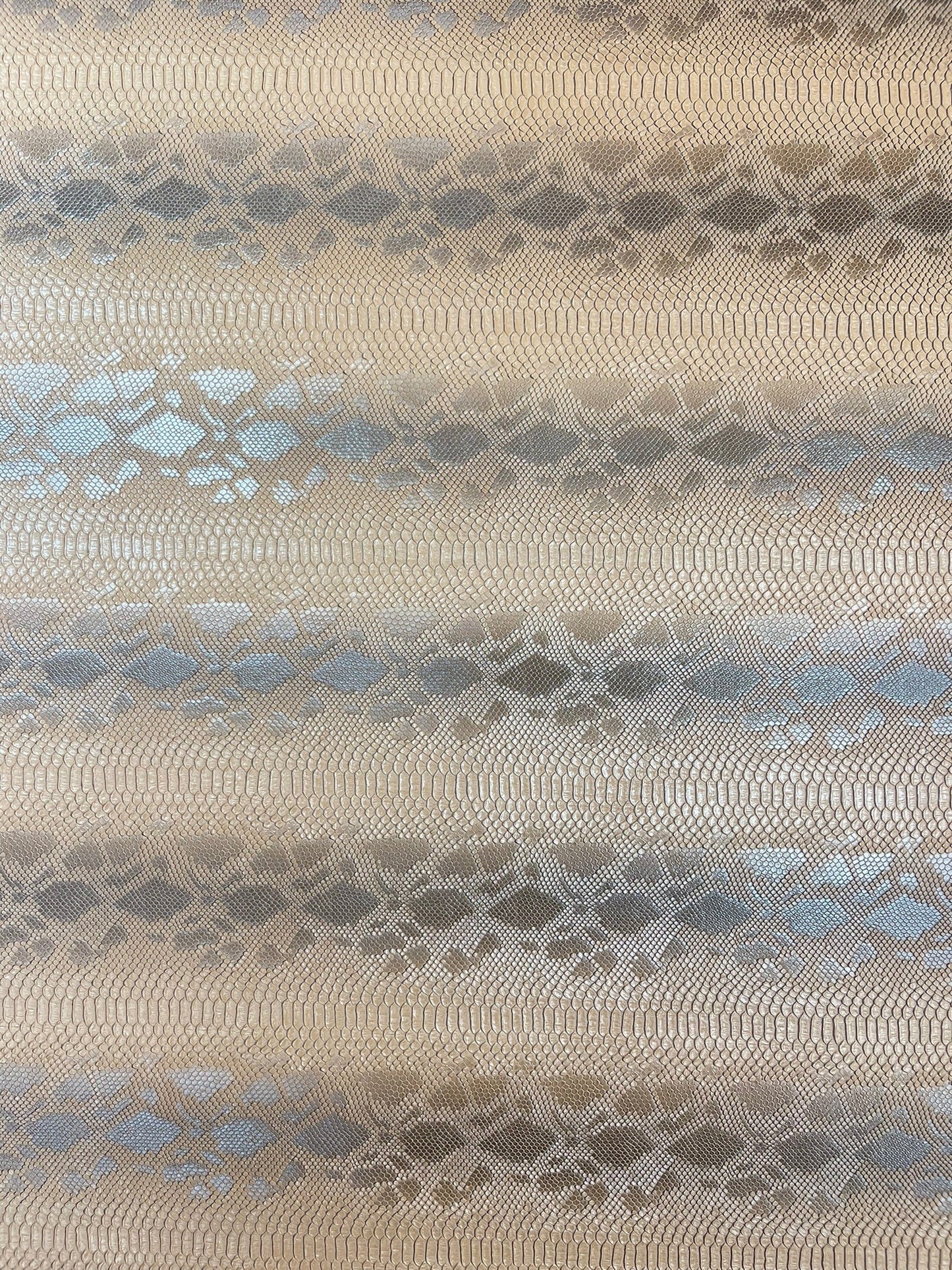 Viper Snake Skin Texture Faux Leather Fabric| 54" Wide| Upholstery| Sold By The Yard - New Creations Fabric & Foam Inc