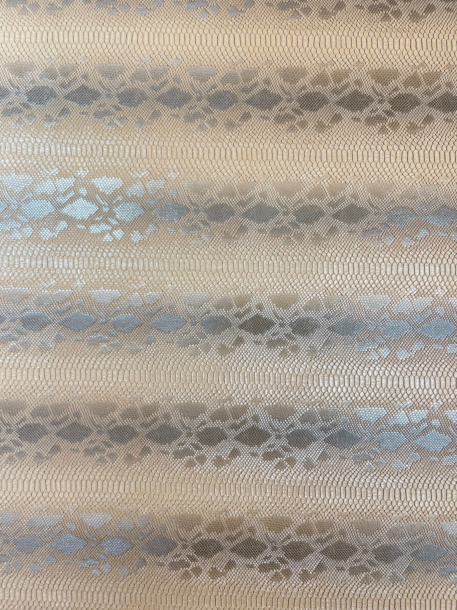 Viper Snake Skin Texture Faux Leather Fabric| 54" Wide| Upholstery| Sold By The Yard - New Creations Fabric & Foam Inc