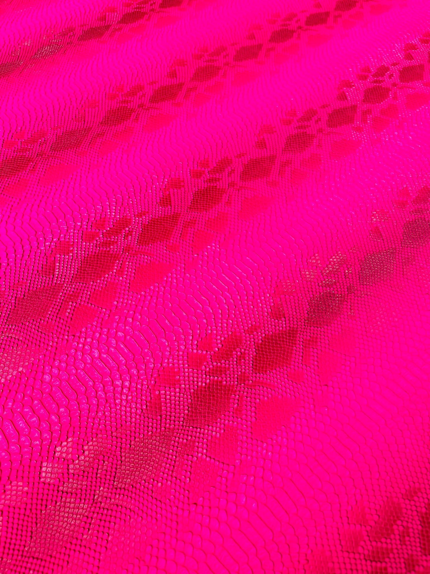 Viper Snake Skin Texture Faux Leather Fabric| 54" Wide| Upholstery| Sold By The Yard - New Creations Fabric & Foam Inc