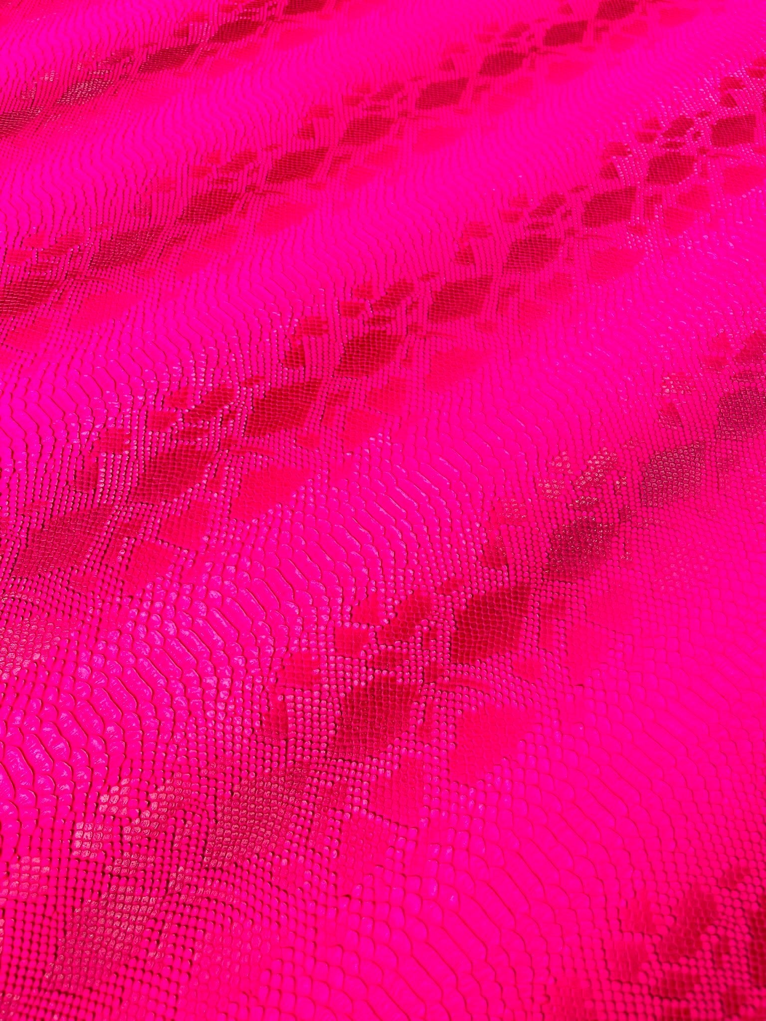 Viper Snake Skin Texture Faux Leather Fabric| 54" Wide| Upholstery| Sold By The Yard - New Creations Fabric & Foam Inc