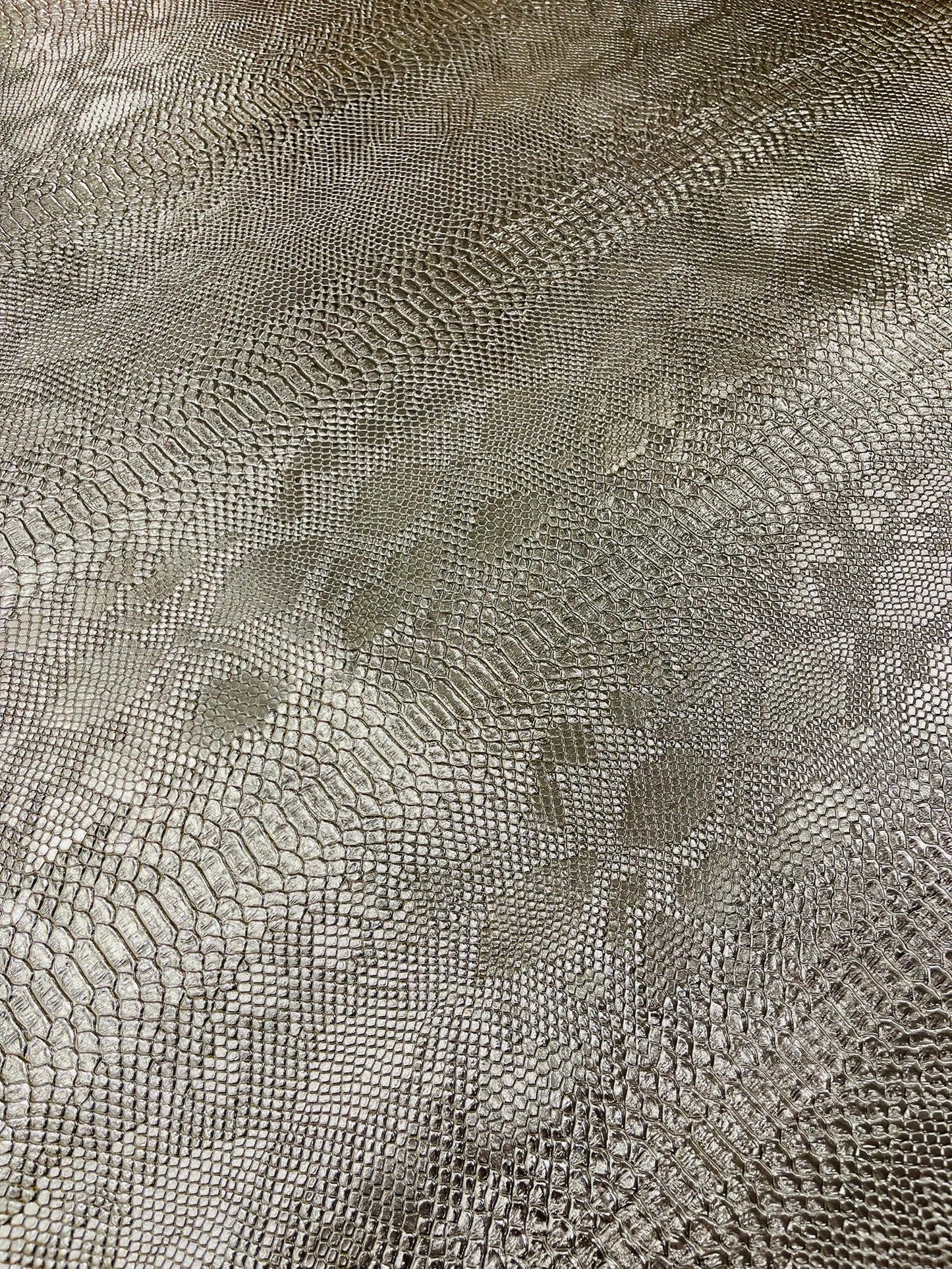 Viper Snake Skin Texture Faux Leather Fabric| 54" Wide| Upholstery| Sold By The Yard - New Creations Fabric & Foam Inc
