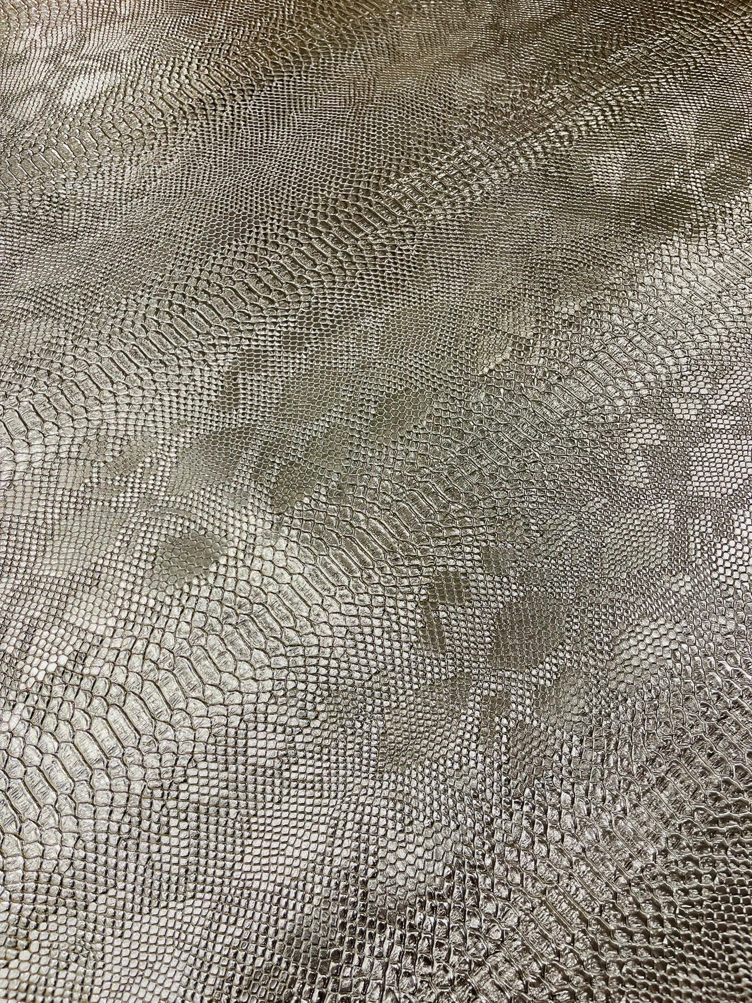 Viper Snake Skin Texture Faux Leather Fabric| 54" Wide| Upholstery| Sold By The Yard - New Creations Fabric & Foam Inc