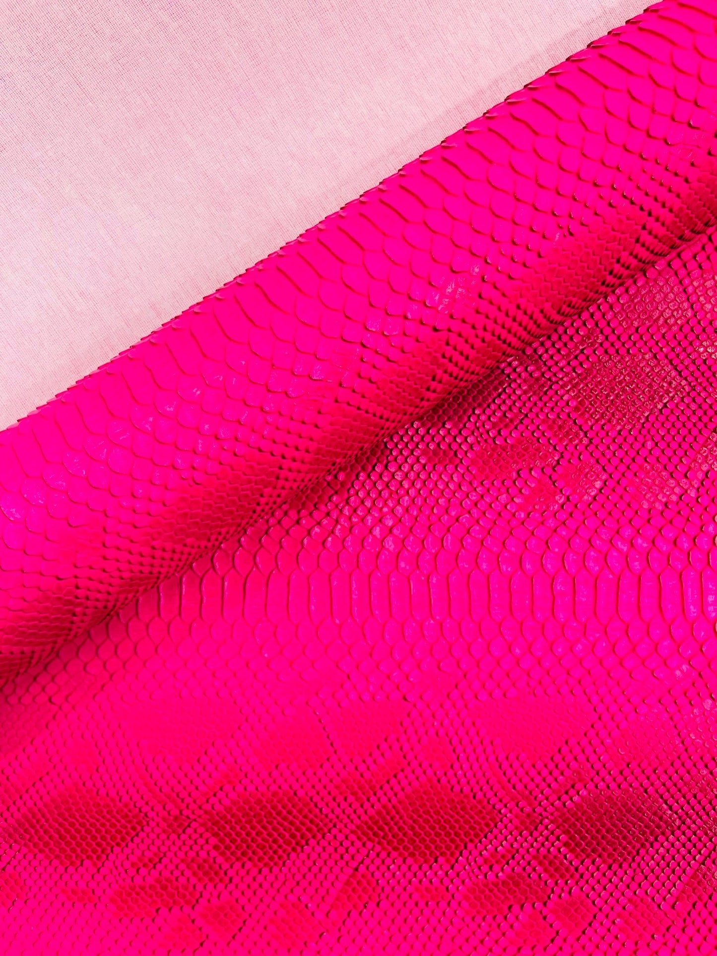 Viper Snake Skin Texture Faux Leather Fabric| 54" Wide| Upholstery| Sold By The Yard - New Creations Fabric & Foam Inc