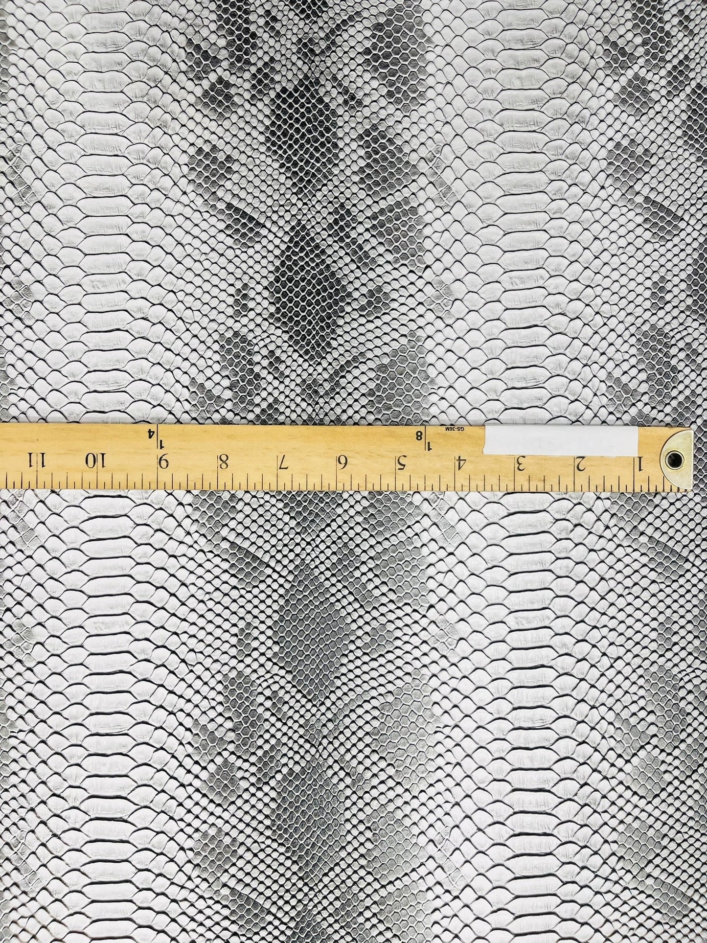 Viper Snake Skin Texture Faux Leather Fabric| 54" Wide| Upholstery| Sold By The Yard - New Creations Fabric & Foam Inc