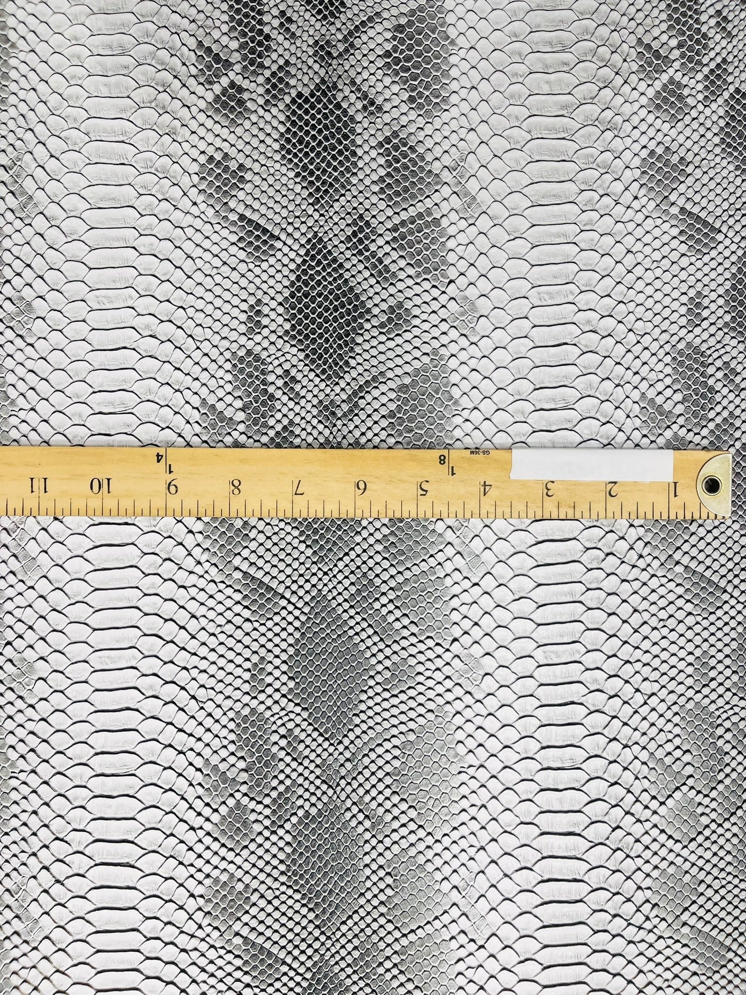 Viper Snake Skin Texture Faux Leather Fabric| 54" Wide| Upholstery| Sold By The Yard - New Creations Fabric & Foam Inc