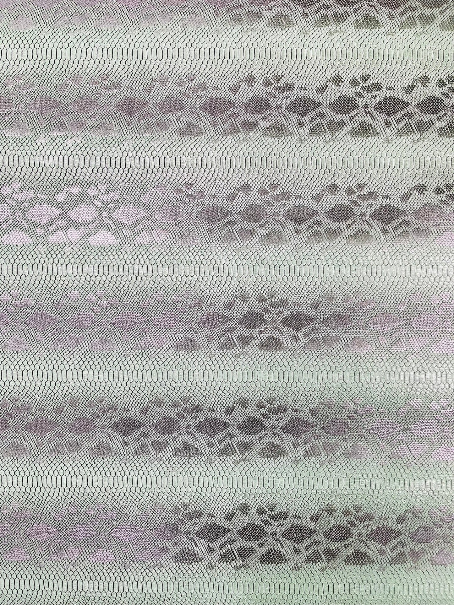 Viper Snake Skin Texture Faux Leather Fabric| 54" Wide| Upholstery| Sold By The Yard - New Creations Fabric & Foam Inc