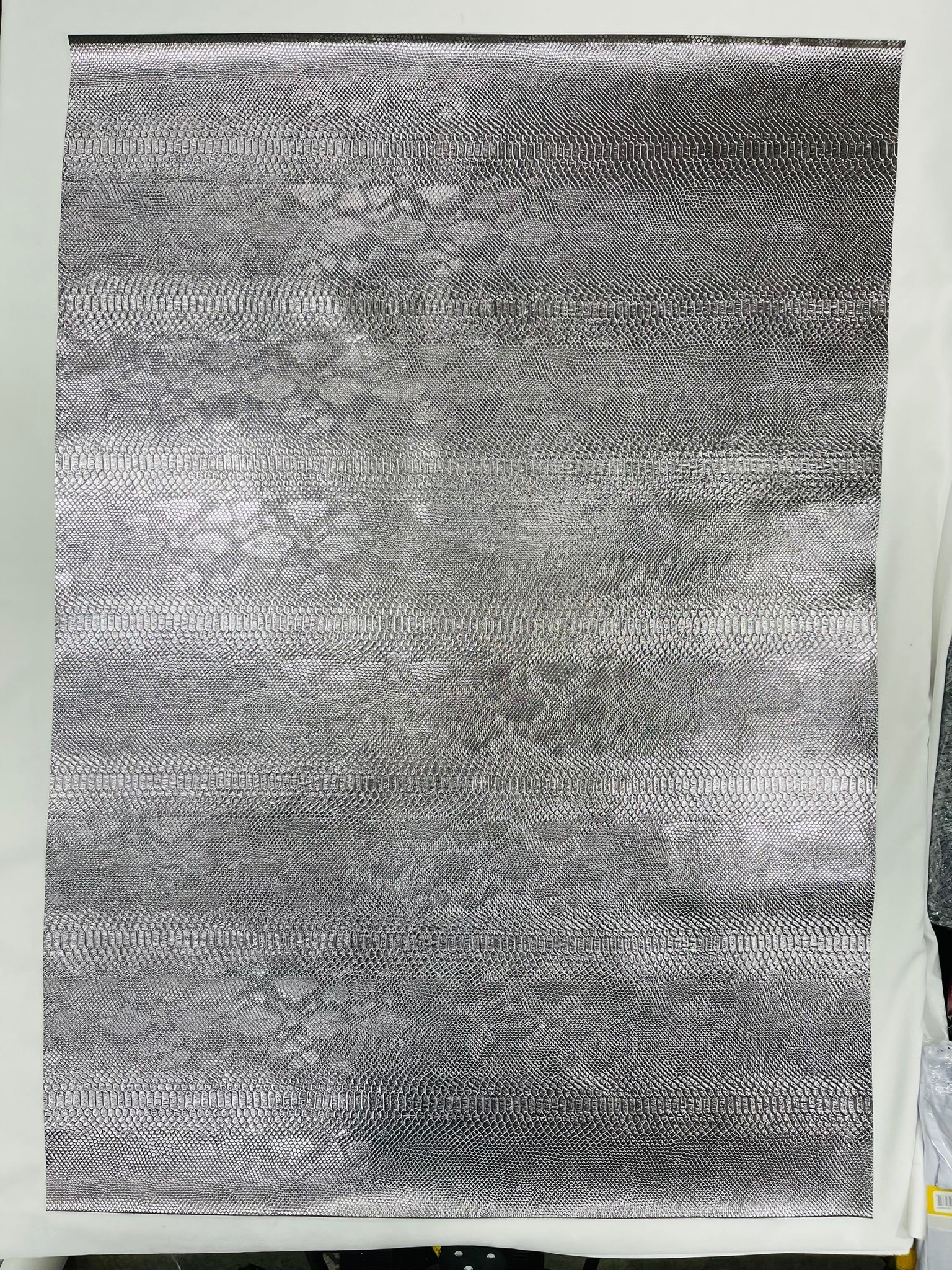 Viper Snake Skin Texture Faux Leather Fabric| 54" Wide| Upholstery| Sold By The Yard - New Creations Fabric & Foam Inc