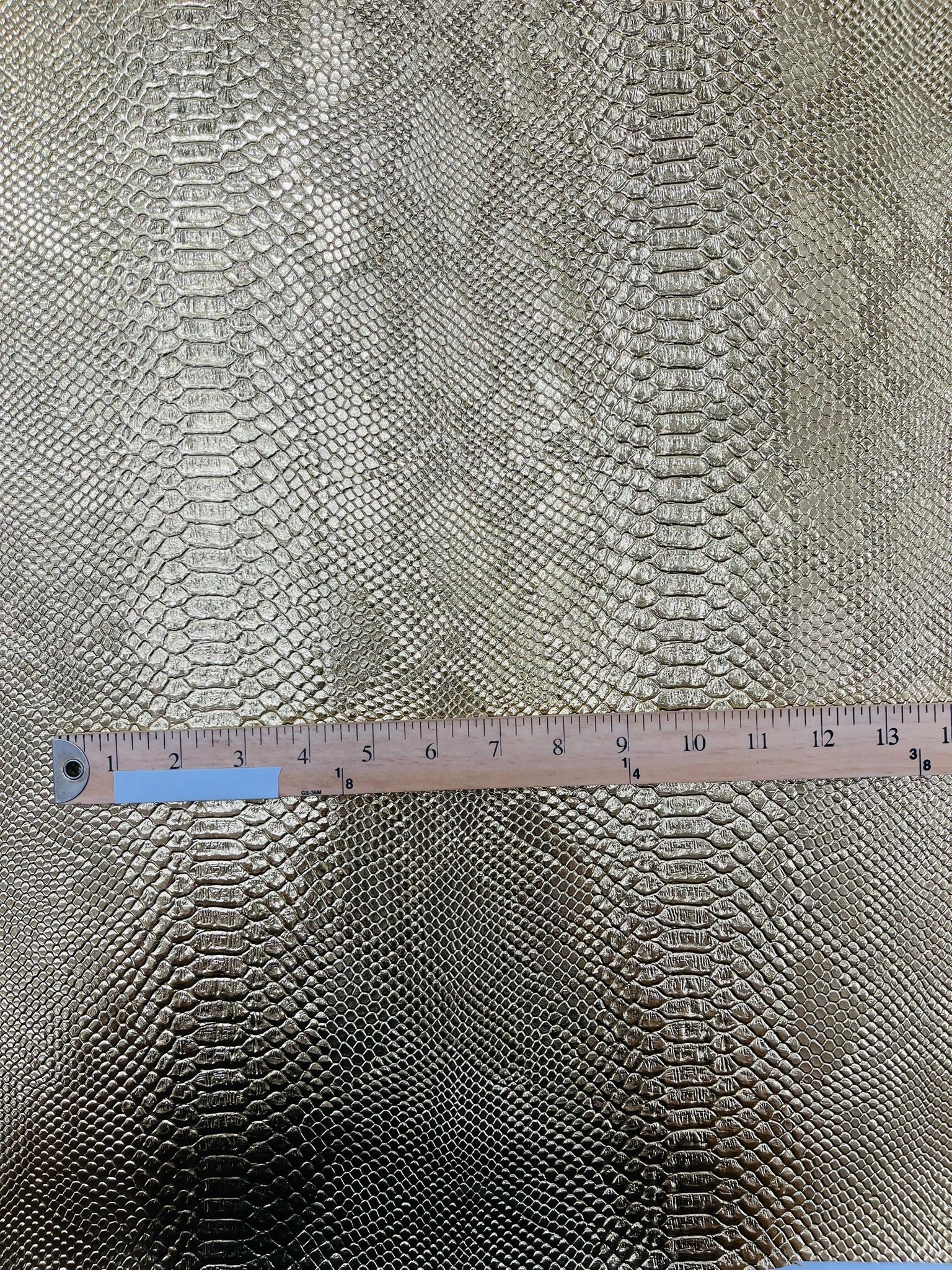 Viper Snake Skin Texture Faux Leather Fabric| 54" Wide| Upholstery| Sold By The Yard - New Creations Fabric & Foam Inc