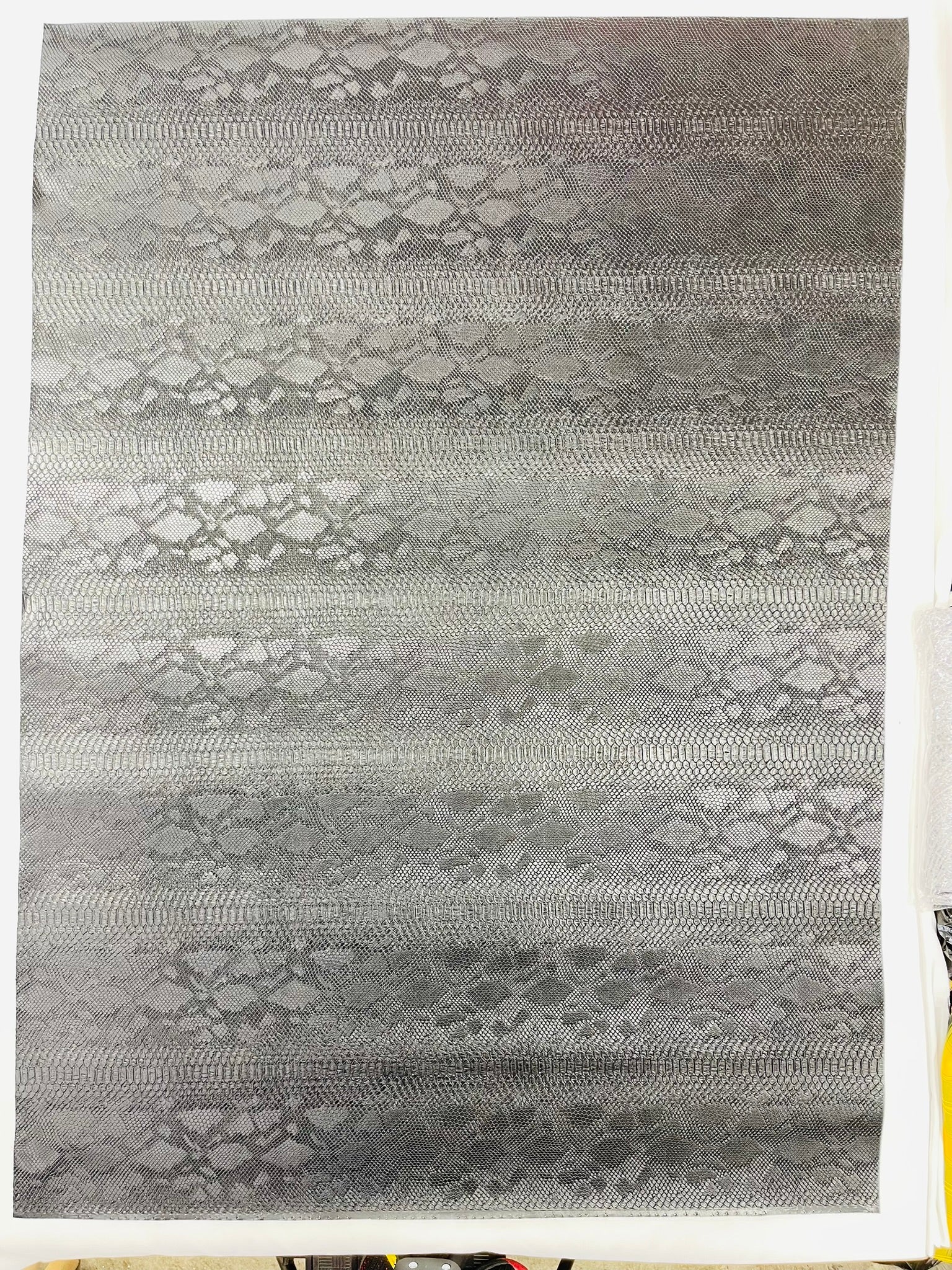 Viper Snake Skin Texture Faux Leather Fabric| 54" Wide| Upholstery| Sold By The Yard - New Creations Fabric & Foam Inc