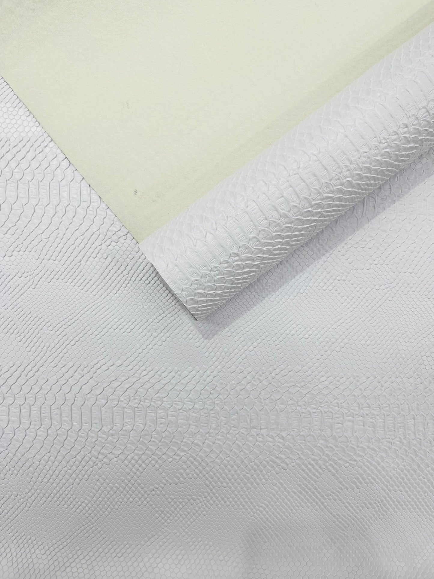 Viper Snake Skin Texture Faux Leather Fabric| 54" Wide| Upholstery| Sold By The Yard - New Creations Fabric & Foam Inc