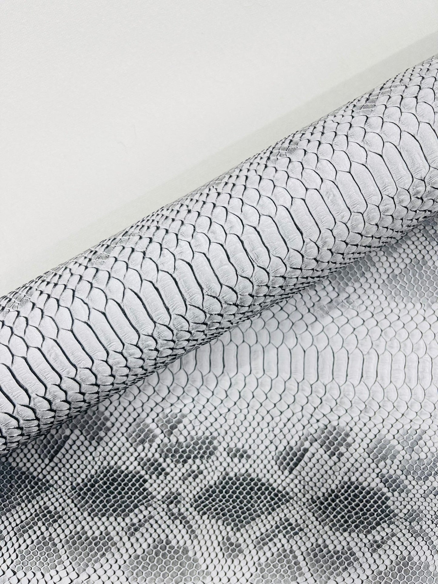 Viper Snake Skin Texture Faux Leather Fabric| 54" Wide| Upholstery| Sold By The Yard - New Creations Fabric & Foam Inc