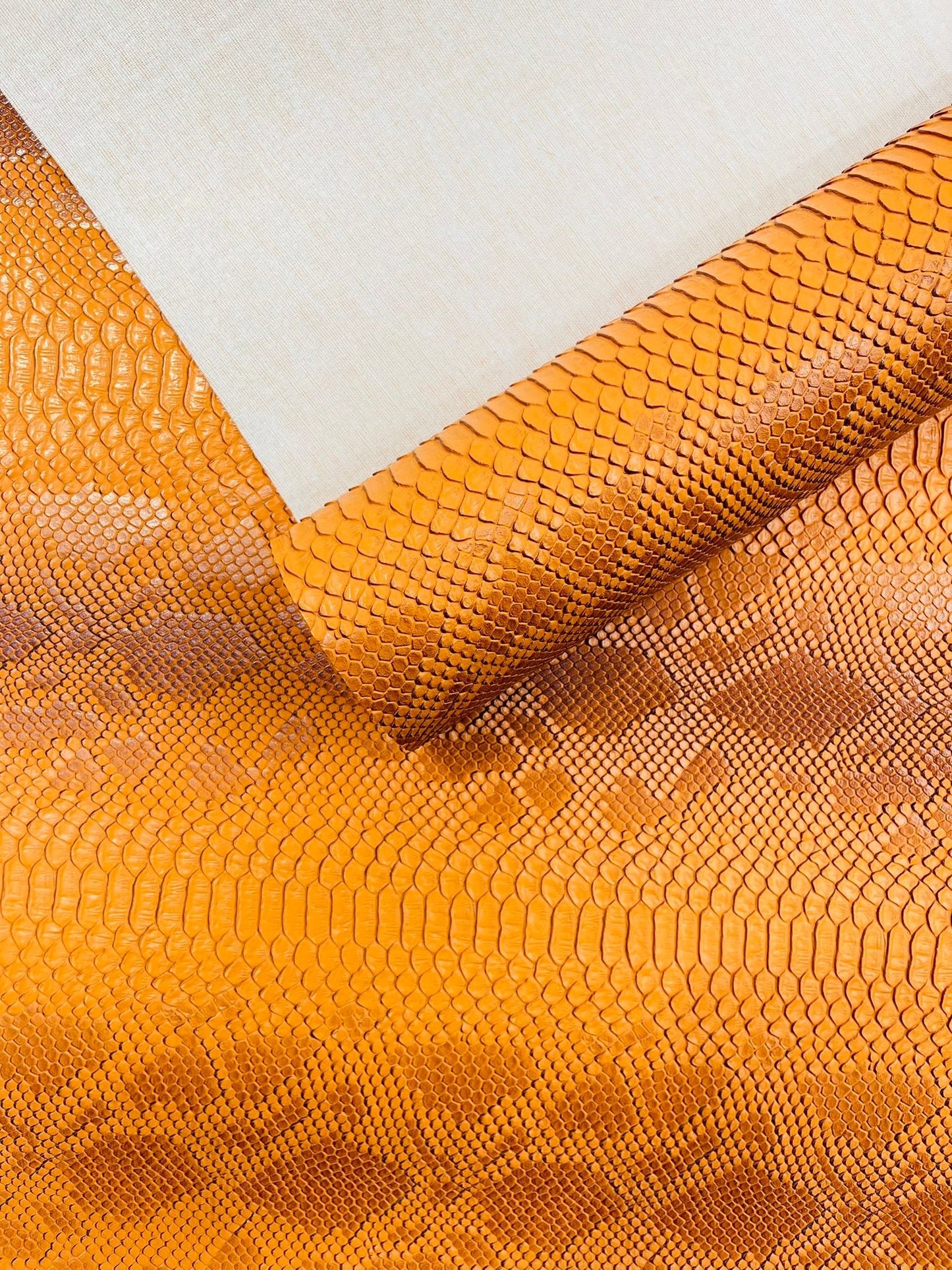 Viper Snake Skin Texture Faux Leather Fabric| 54" Wide| Upholstery| Sold By The Yard - New Creations Fabric & Foam Inc