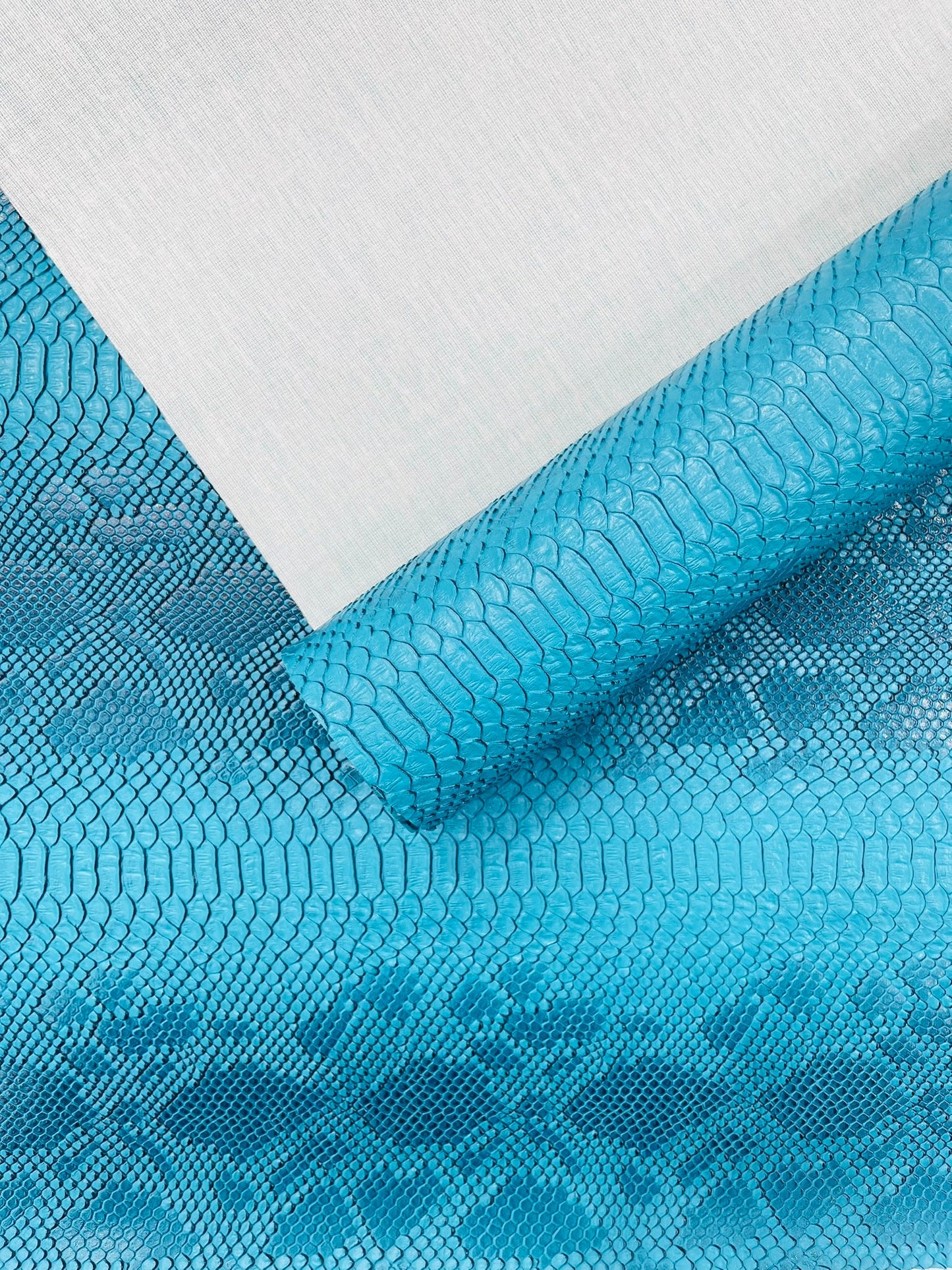 Viper Snake Skin Texture Faux Leather Fabric| 54" Wide| Upholstery| Sold By The Yard - New Creations Fabric & Foam Inc