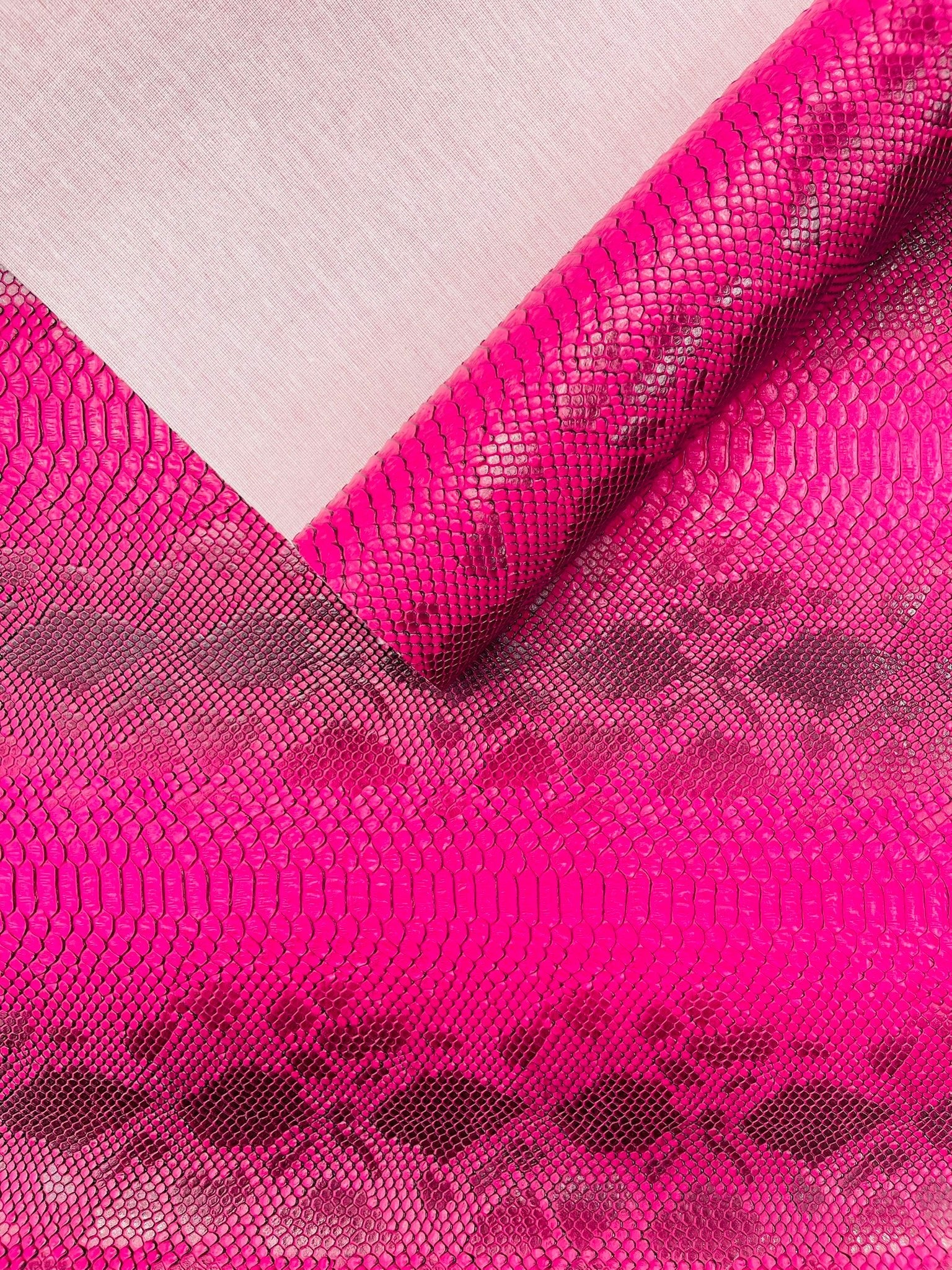 Viper Snake Skin Texture Faux Leather Fabric| 54" Wide| Upholstery| Sold By The Yard - New Creations Fabric & Foam Inc