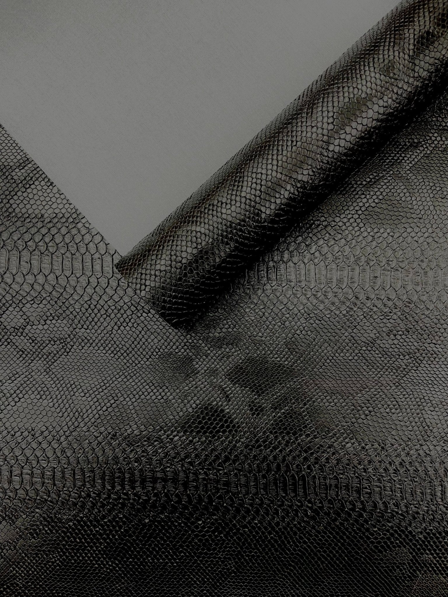 Viper Snake Skin Texture Faux Leather Fabric| 54" Wide| Upholstery| Sold By The Yard - New Creations Fabric & Foam Inc