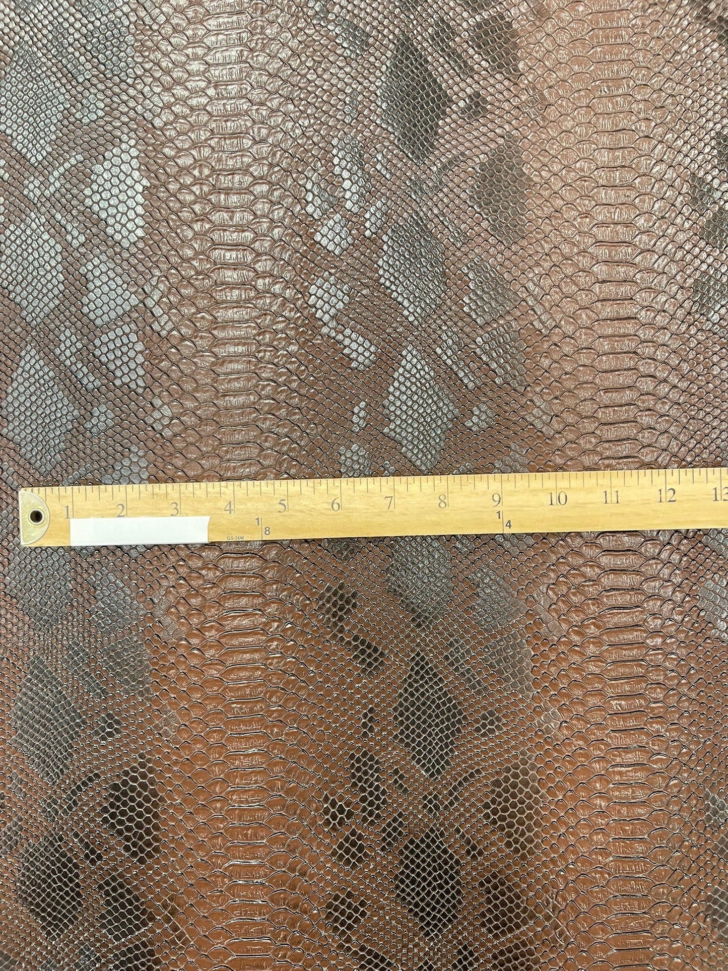 Viper Snake Skin Texture Faux Leather Fabric| 54" Wide| Upholstery| Sold By The Yard - New Creations Fabric & Foam Inc