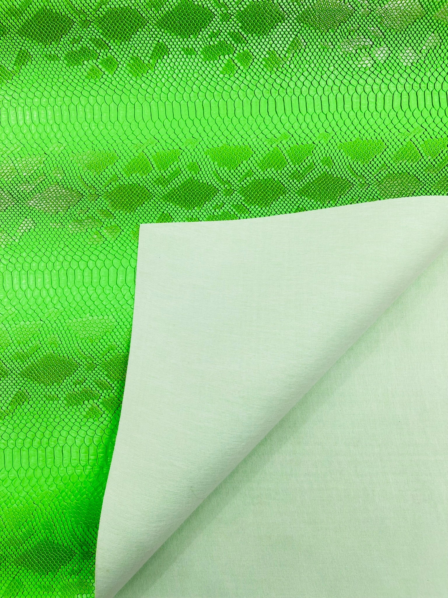 Viper Snake Skin Texture Faux Leather Fabric| 54" Wide| Upholstery| Sold By The Yard - New Creations Fabric & Foam Inc