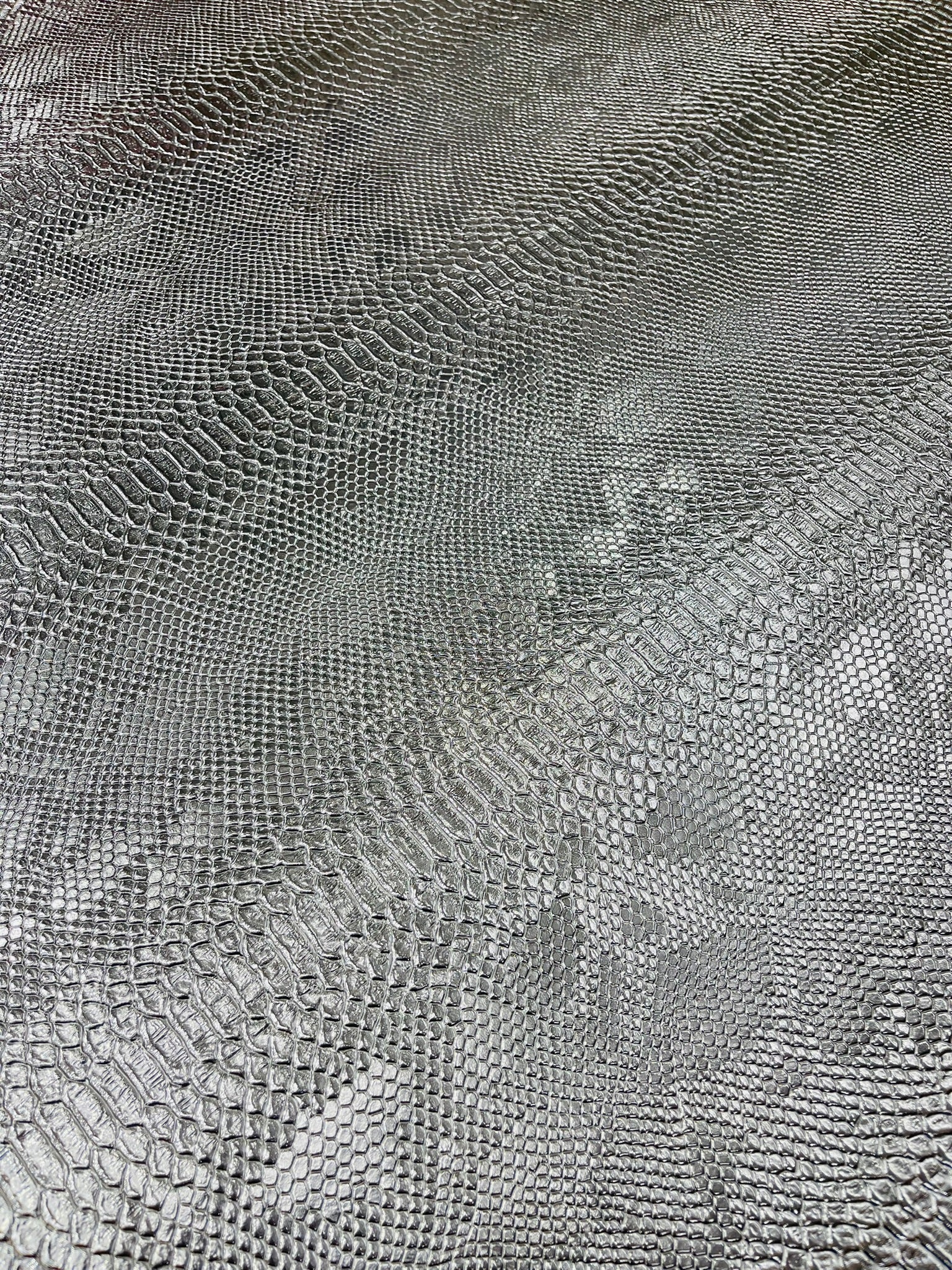 Viper Snake Skin Texture Faux Leather Fabric| 54" Wide| Upholstery| Sold By The Yard - New Creations Fabric & Foam Inc