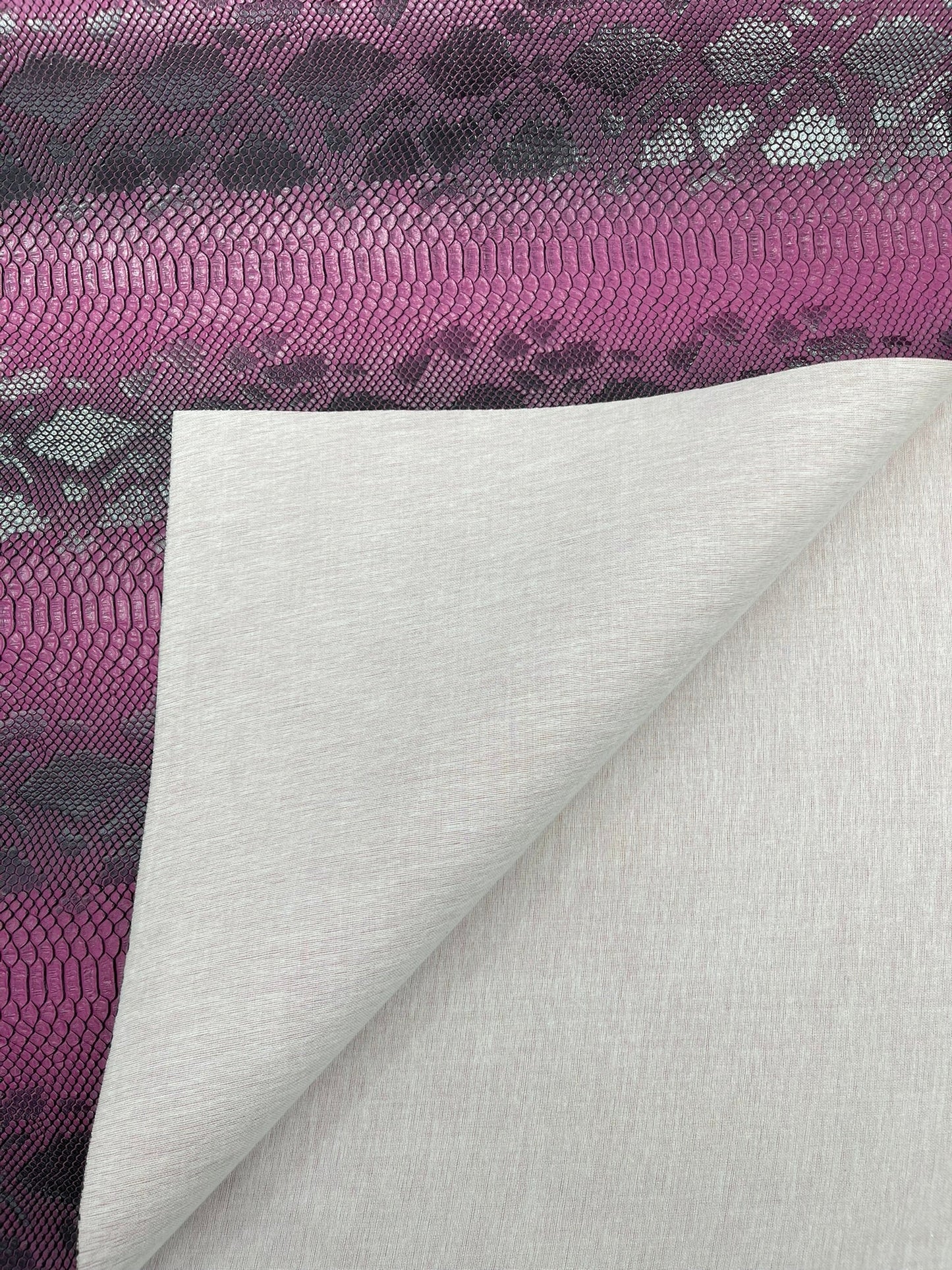 Viper Snake Skin Texture Faux Leather Fabric| 54" Wide| Upholstery| Sold By The Yard - New Creations Fabric & Foam Inc