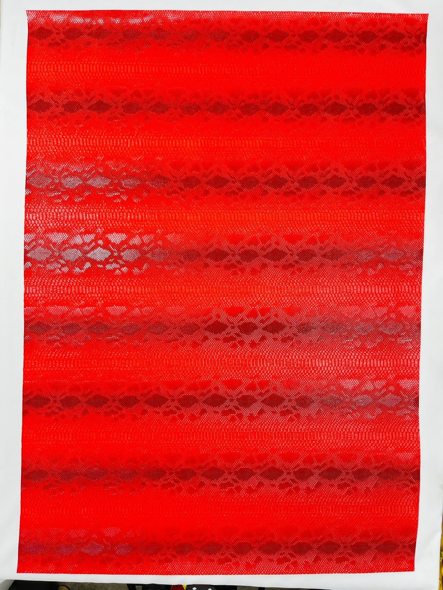 Viper Snake Skin Texture Faux Leather Fabric| 54" Wide| Upholstery| Sold By The Yard - New Creations Fabric & Foam Inc