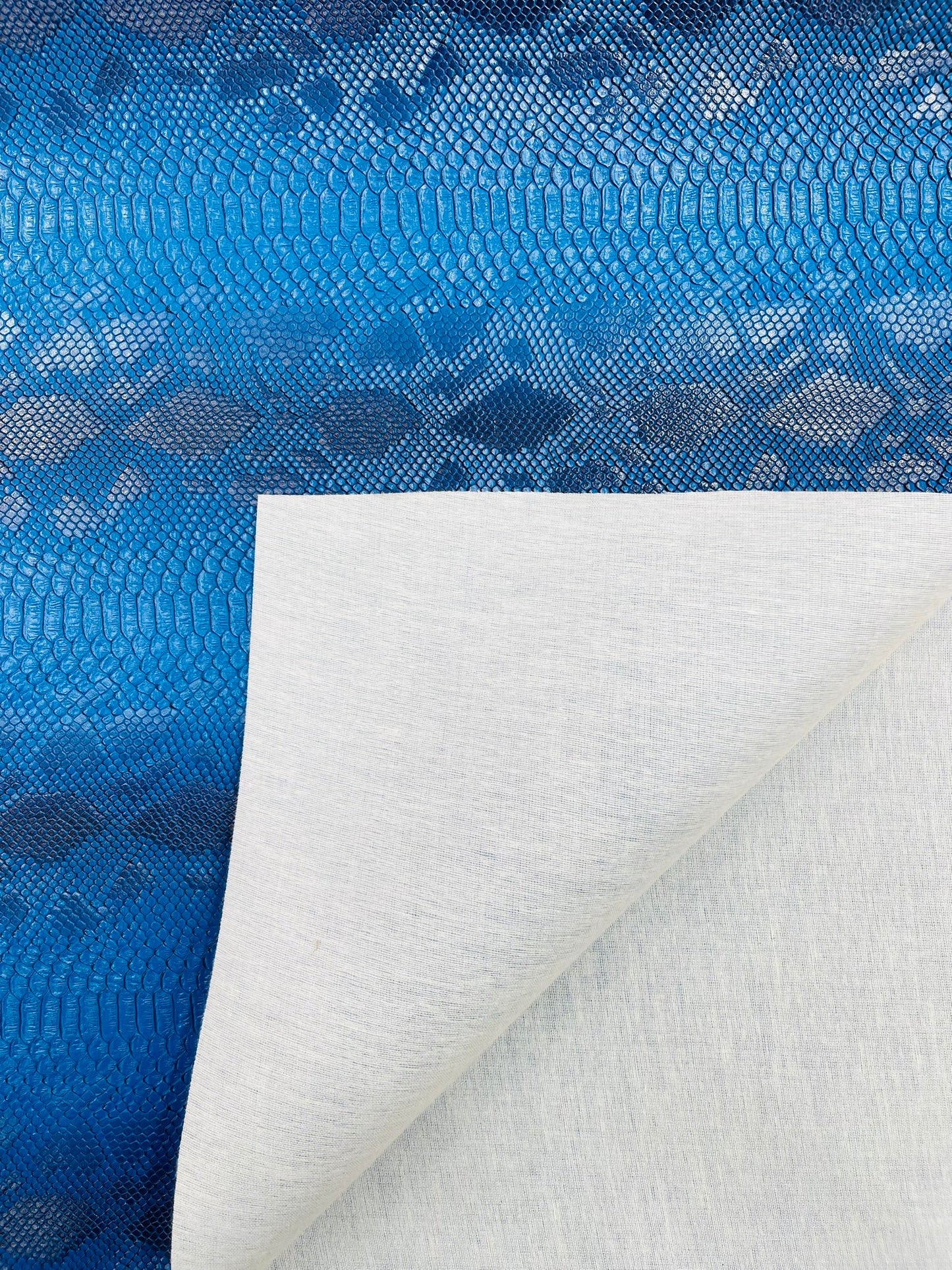Viper Snake Skin Texture Faux Leather Fabric| 54" Wide| Upholstery| Sold By The Yard - New Creations Fabric & Foam Inc