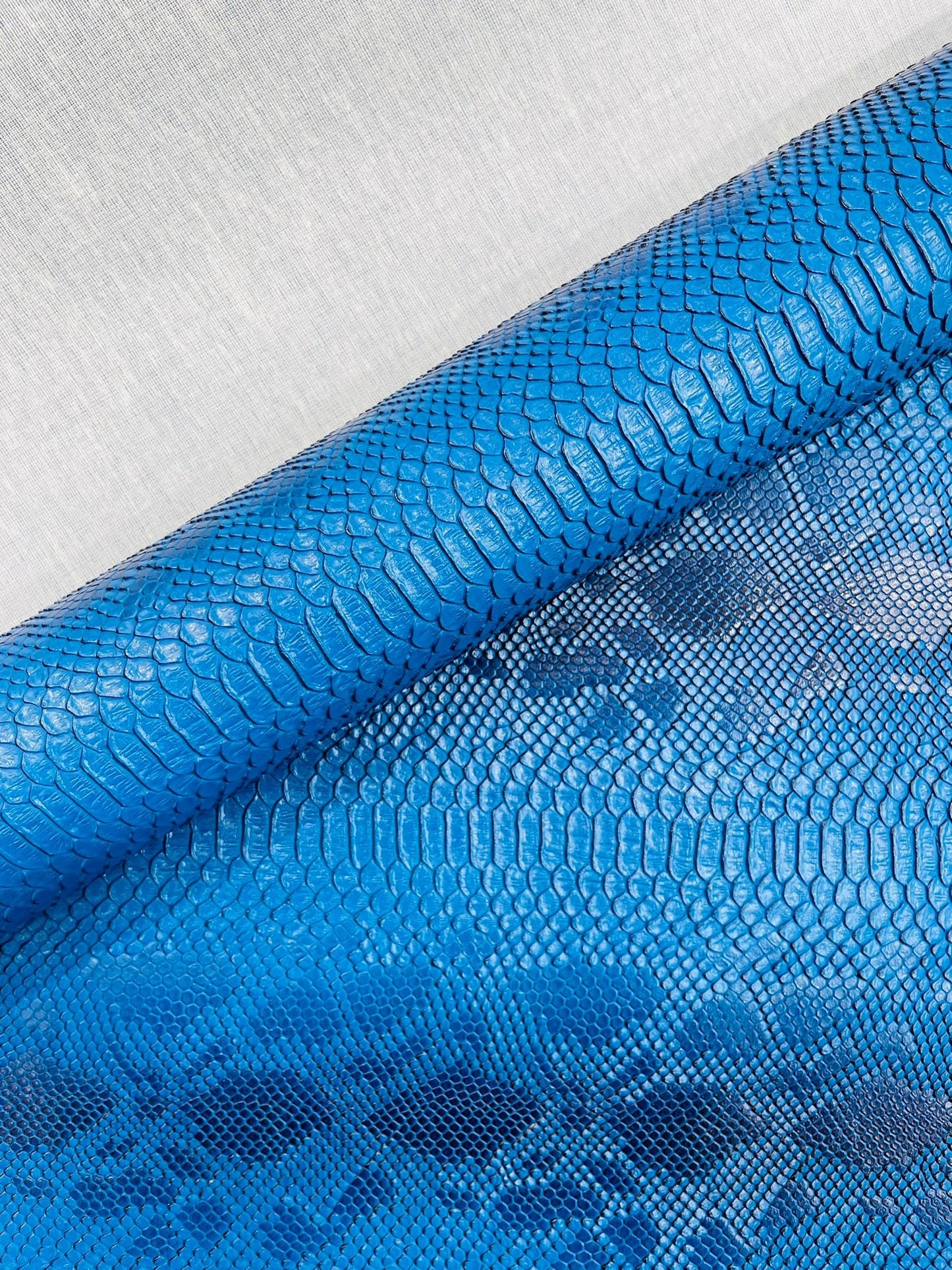 Viper Snake Skin Texture Faux Leather Fabric| 54" Wide| Upholstery| Sold By The Yard - New Creations Fabric & Foam Inc