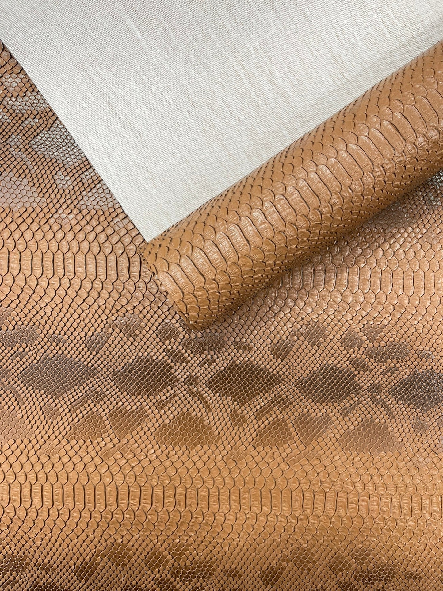 Viper Snake Skin Texture Faux Leather Fabric| 54" Wide| Upholstery| Sold By The Yard - New Creations Fabric & Foam Inc