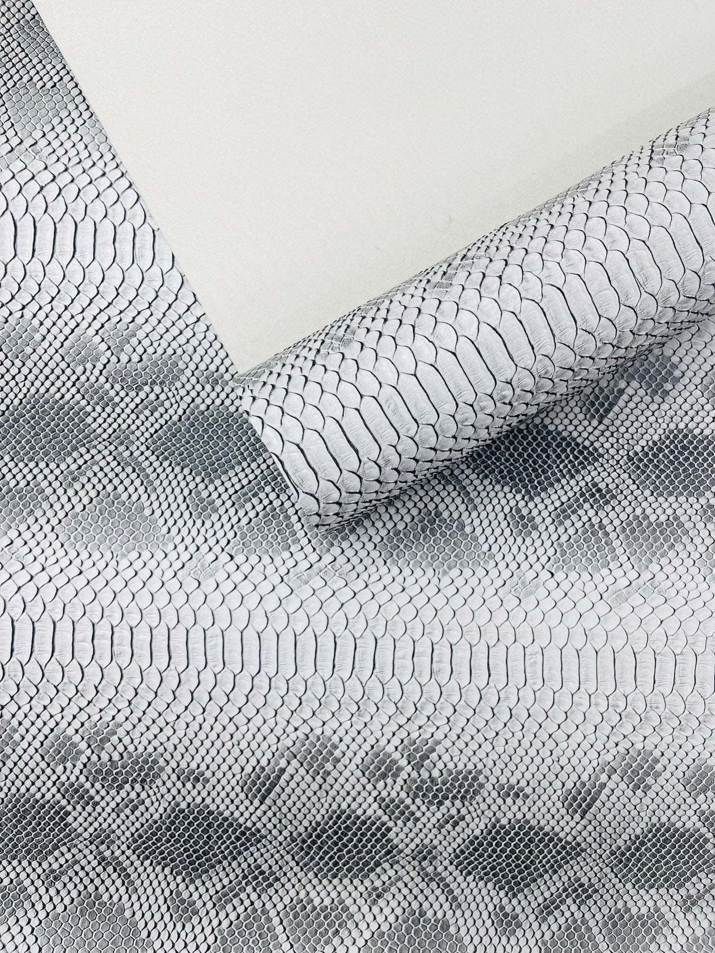 Viper Snake Skin Texture Faux Leather Fabric| 54" Wide| Upholstery| Sold By The Yard - New Creations Fabric & Foam Inc