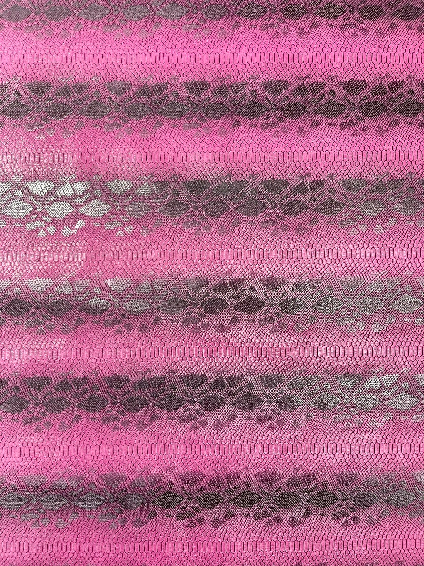 Viper Snake Skin Texture Faux Leather Fabric| 54" Wide| Upholstery| Sold By The Yard - New Creations Fabric & Foam Inc