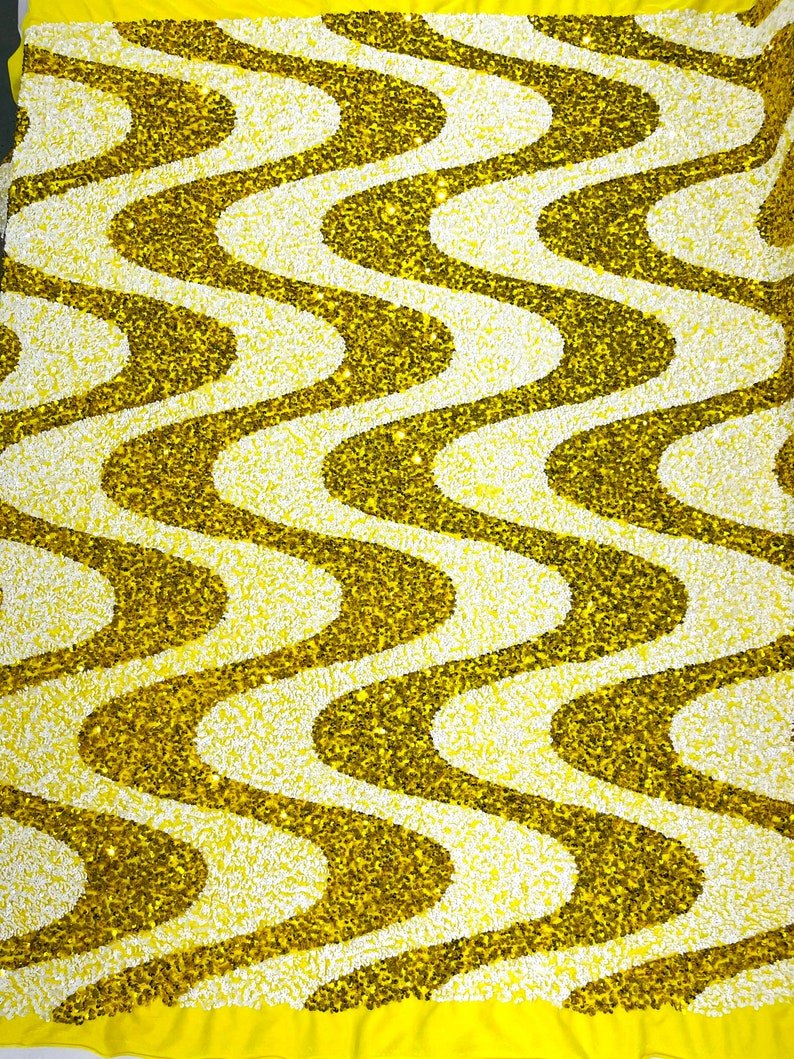 Wave Sequin Stretch Velvet 54" Wide| New Creations Fabric & Foam Inc. - New Creations Fabric & Foam Inc