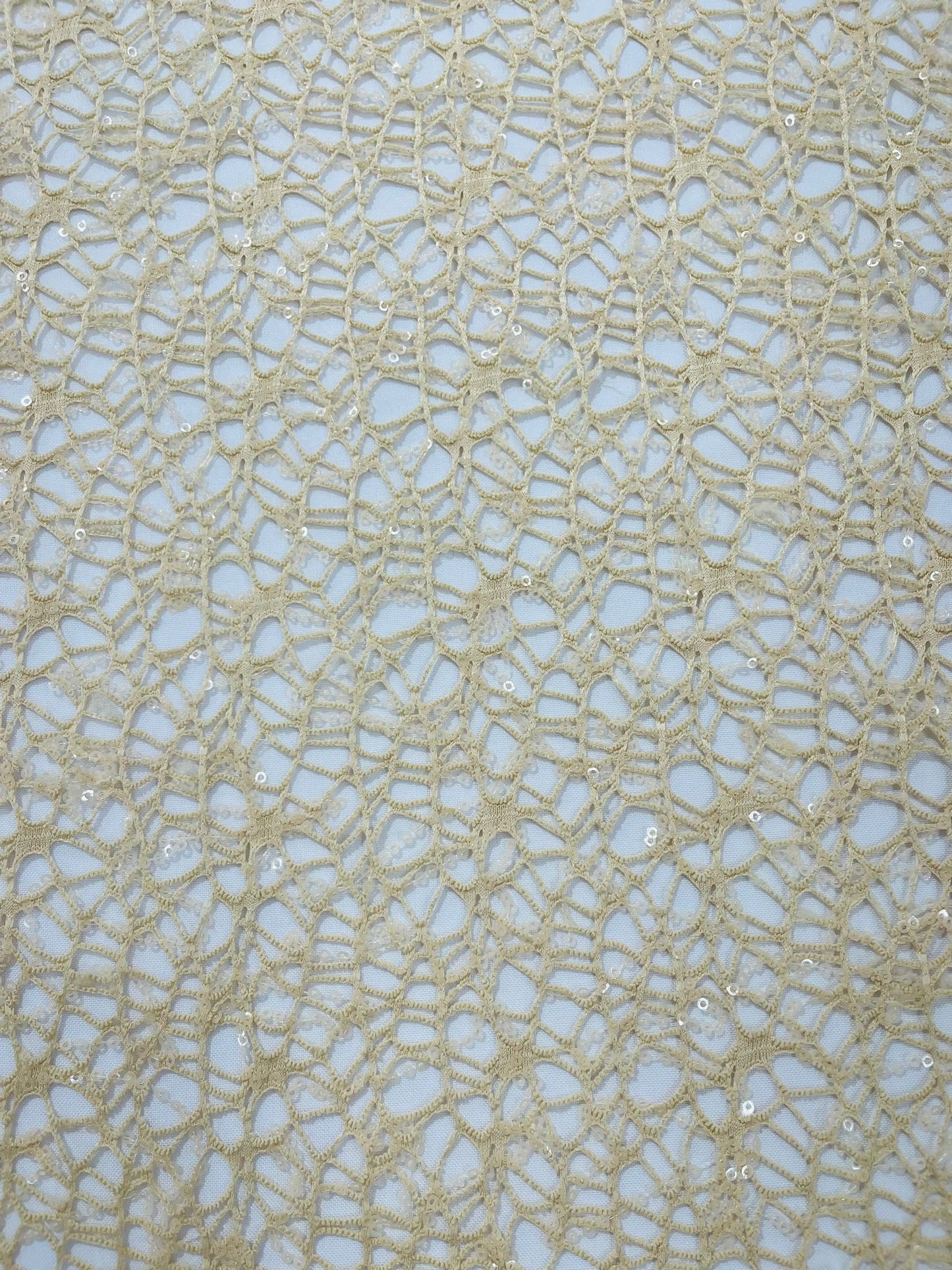 WEB SEQUIN MESH FABRIC (By The Yard) - New Creations Fabric & Foam Inc