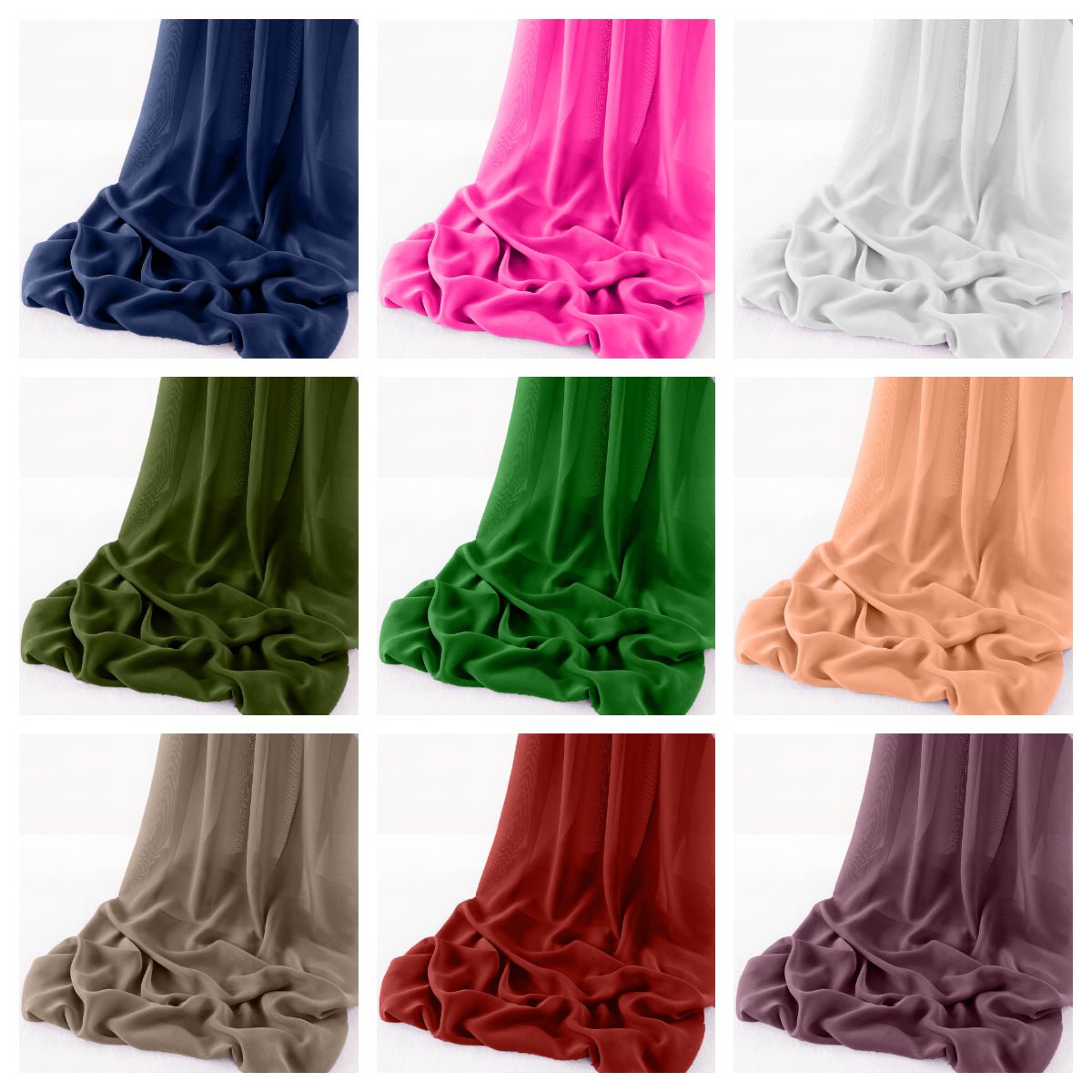 WOOL DOBBY CHIFFON (by the yard) - New Creations Fabric & Foam Inc